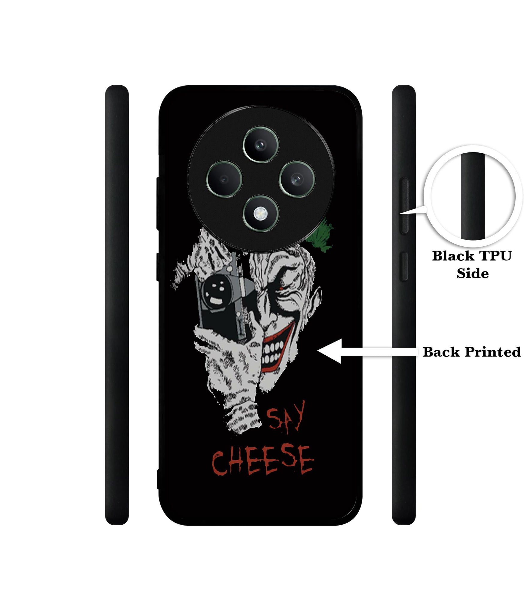 Joker Say Cheese Designer 2D Printed Back Case Cover for Oppo F27 5G / Reno 12F 5G