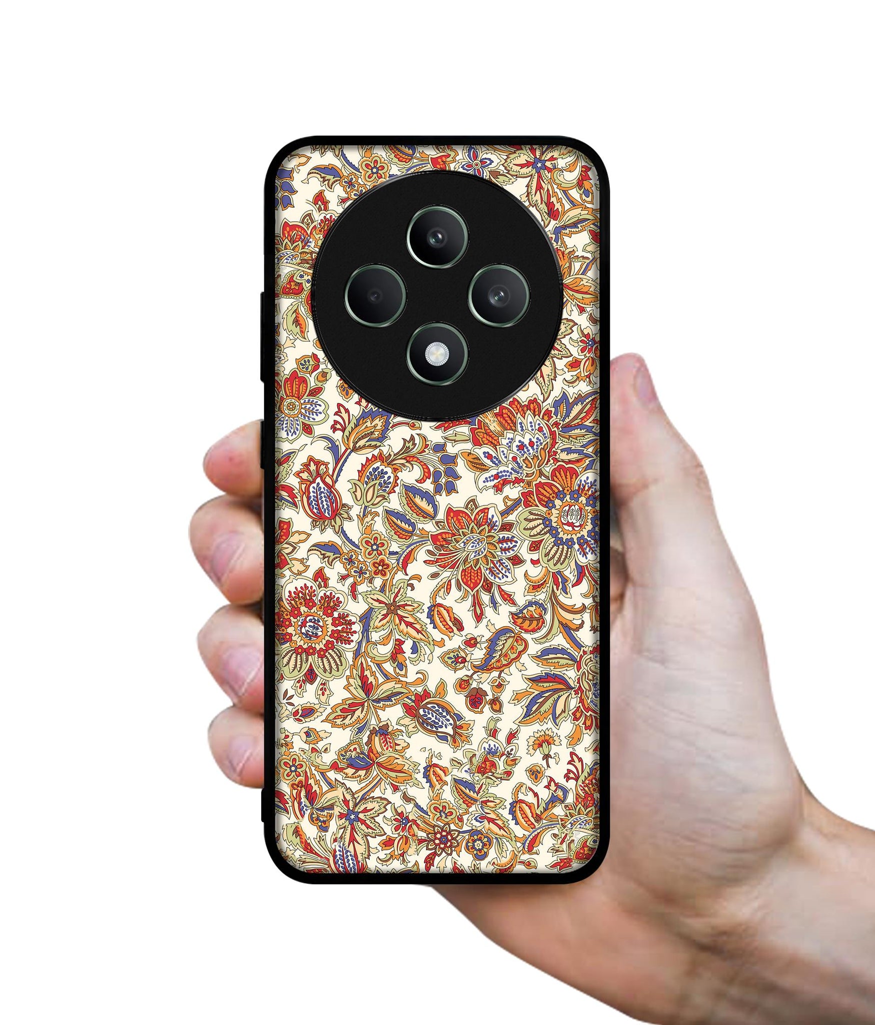 Floral Designer 2D Printed Back Case Cover for Oppo F27 5G / Reno 12F 5G