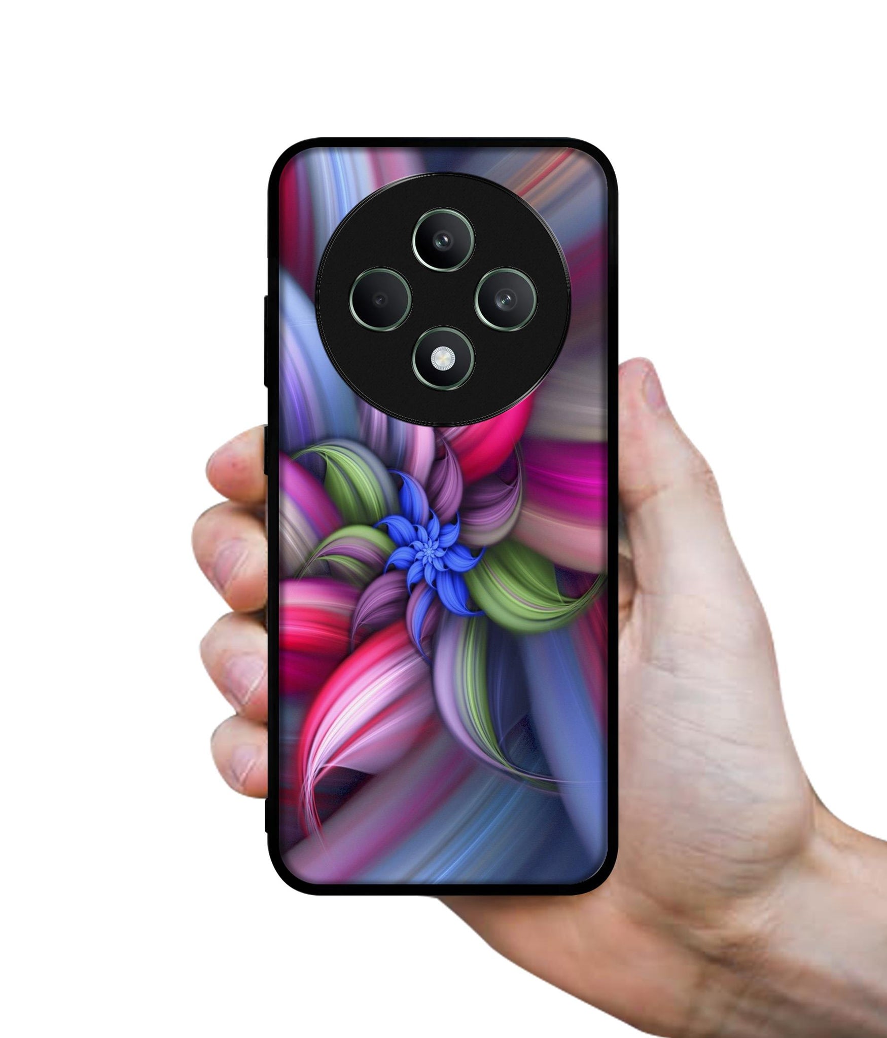 Colorful Flower Designer 2D Printed Back Case Cover for Oppo F27 5G / Reno 12F 5G