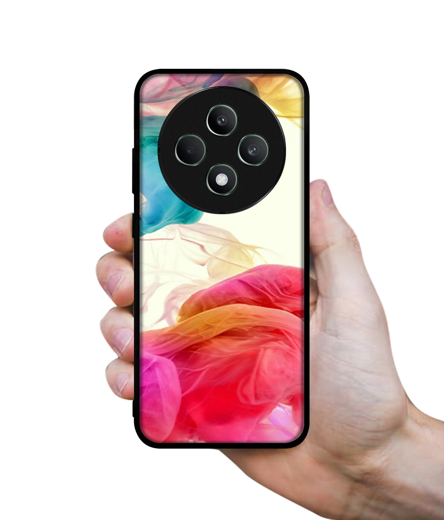 Colored Smoke Designer 2D Printed Back Case Cover for Oppo F27 5G / Reno 12F 5G