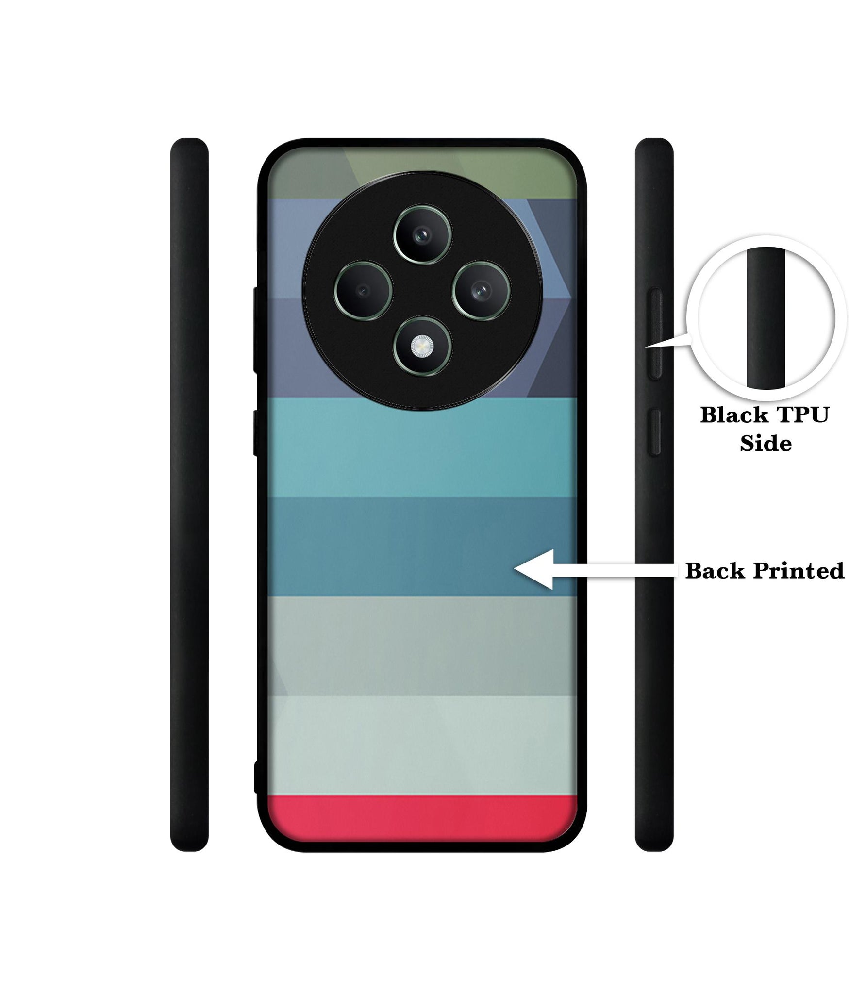 Colorful Lines Designer 2D Printed Back Case Cover for Oppo F27 5G / Reno 12F 5G