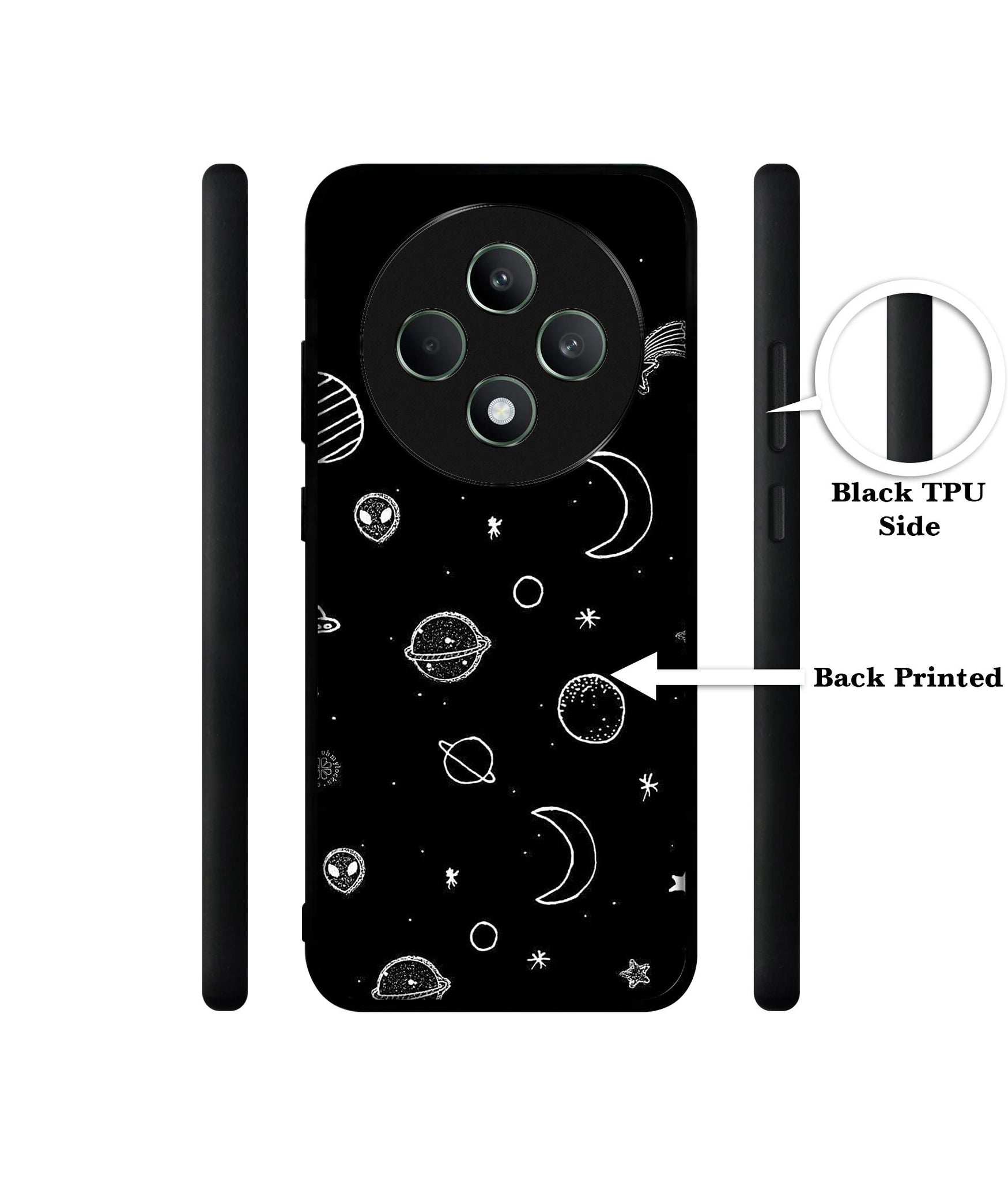 Space Stars Universe Designer 2D Printed Back Case Cover for Oppo F27 5G / Reno 12F 5G