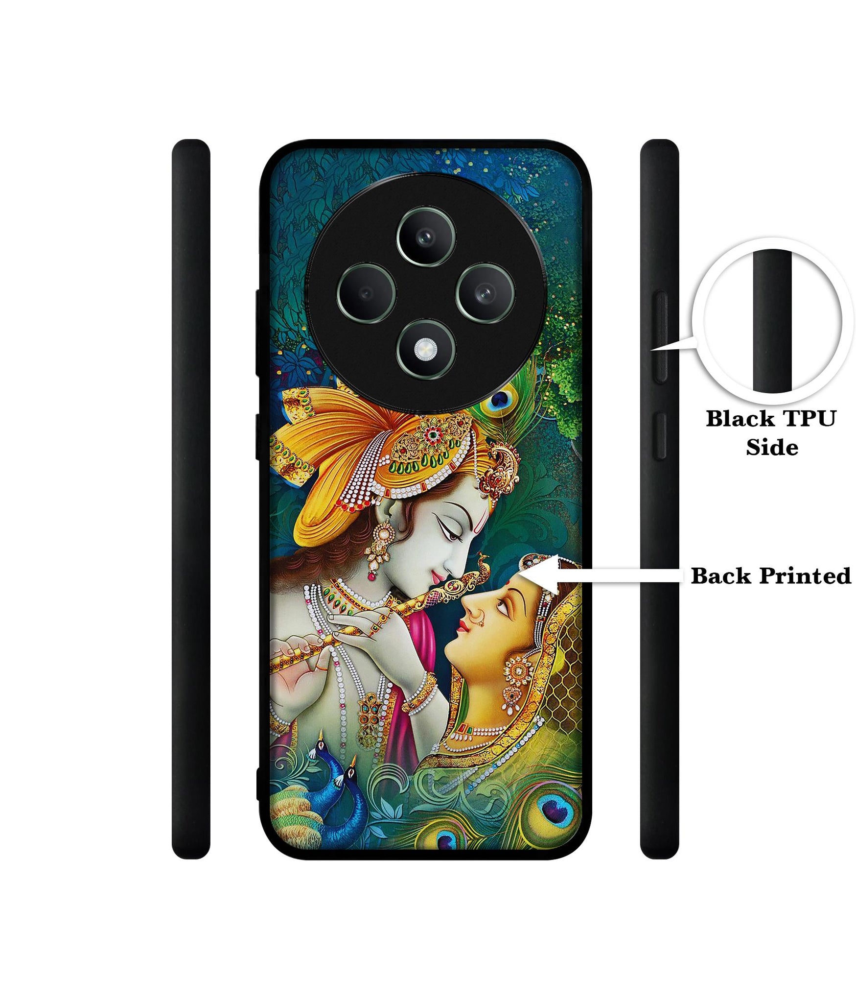 Radha Kishan Love Designer 2D Printed Back Case Cover for Oppo F27 5G / Reno 12F 5G