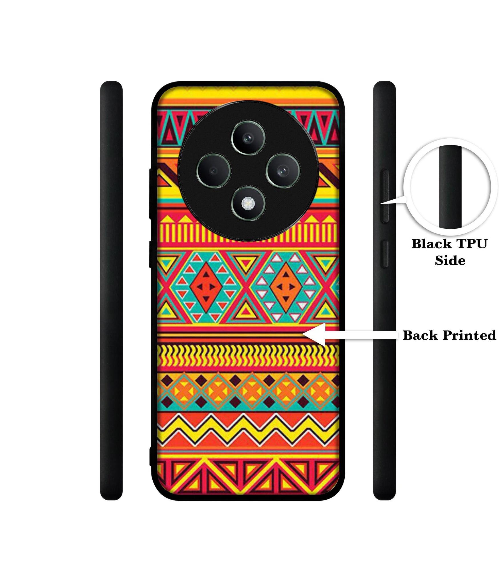 Artistic Rangoli Designer 2D Printed Back Case Cover for Oppo F27 5G / Reno 12F 5G