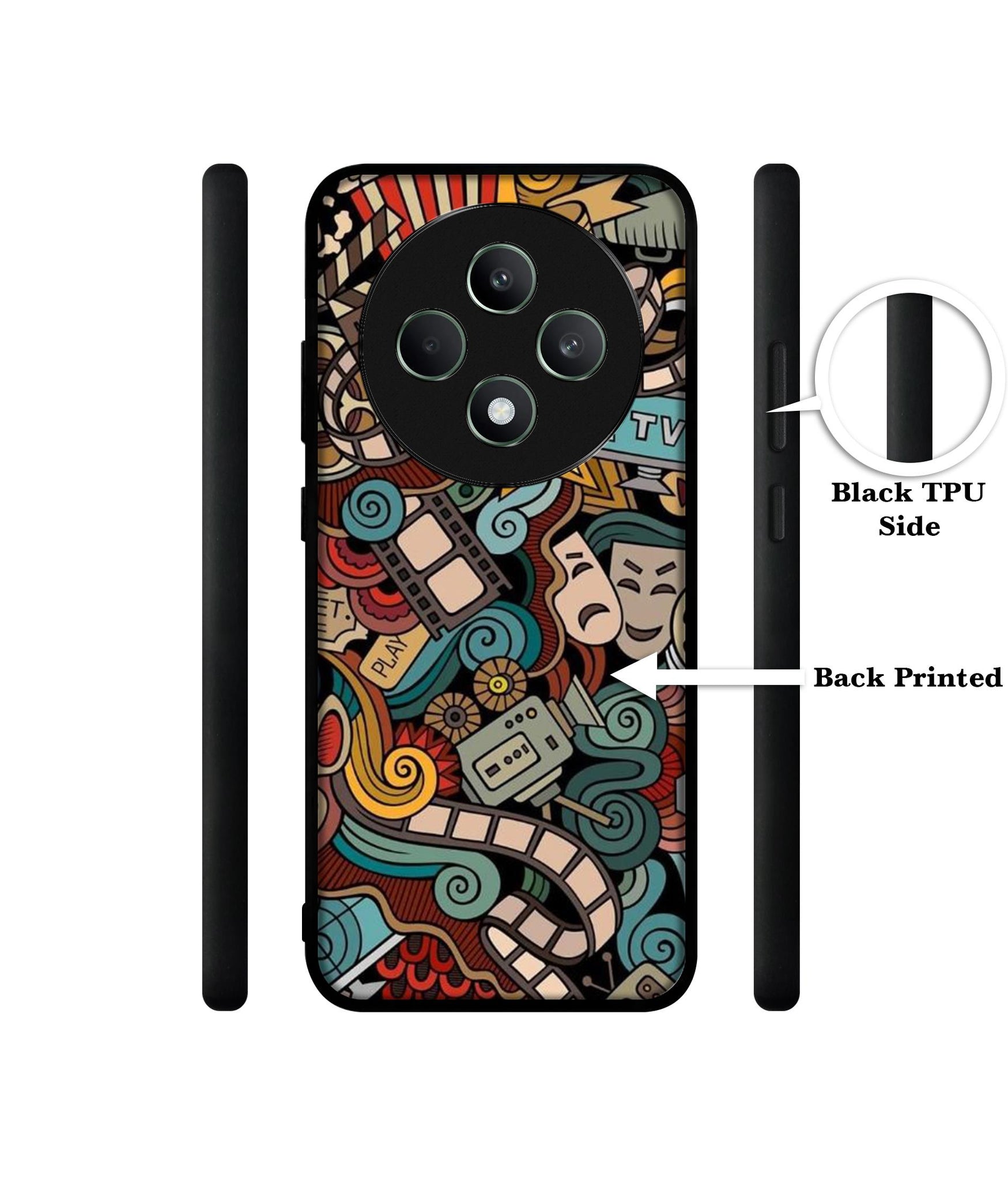 Movies Designer 2D Printed Back Case Cover for Oppo F27 5G / Reno 12F 5G