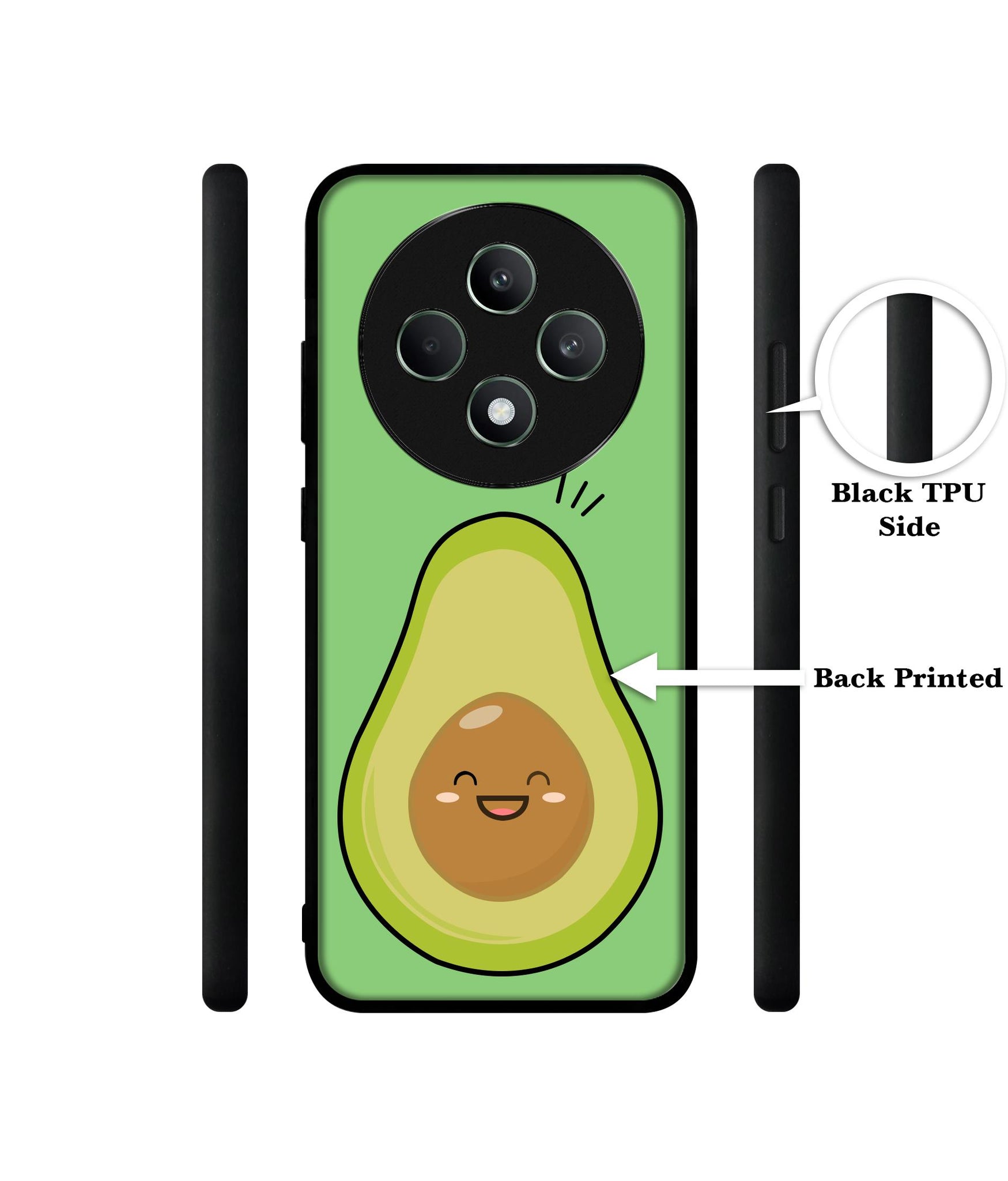 Avocados Designer 2D Printed Back Case Cover for Oppo F27 5G / Reno 12F 5G
