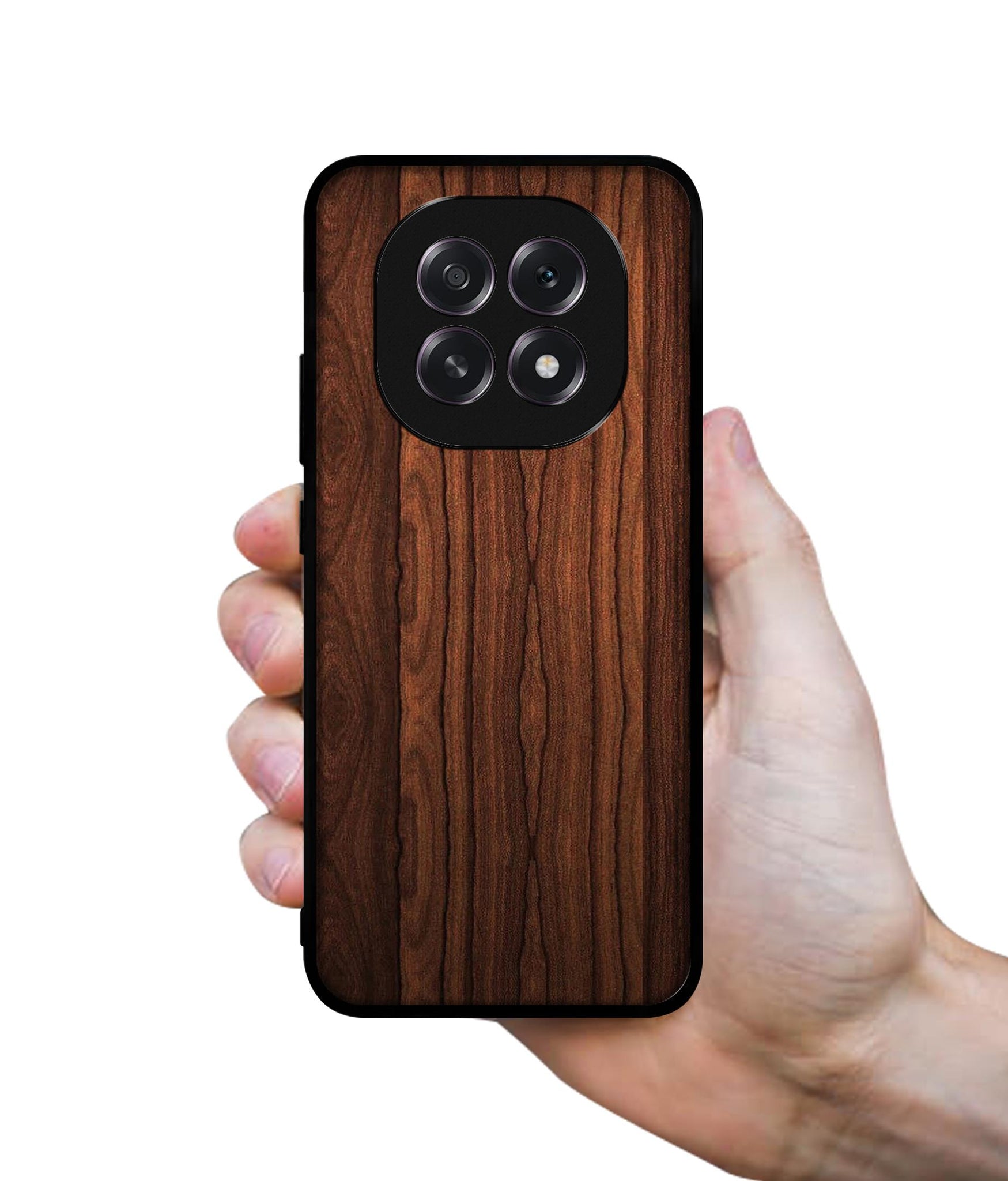Brown Wooden Texture Designer 2D Printed Back Case Cover for Oppo F29 5G