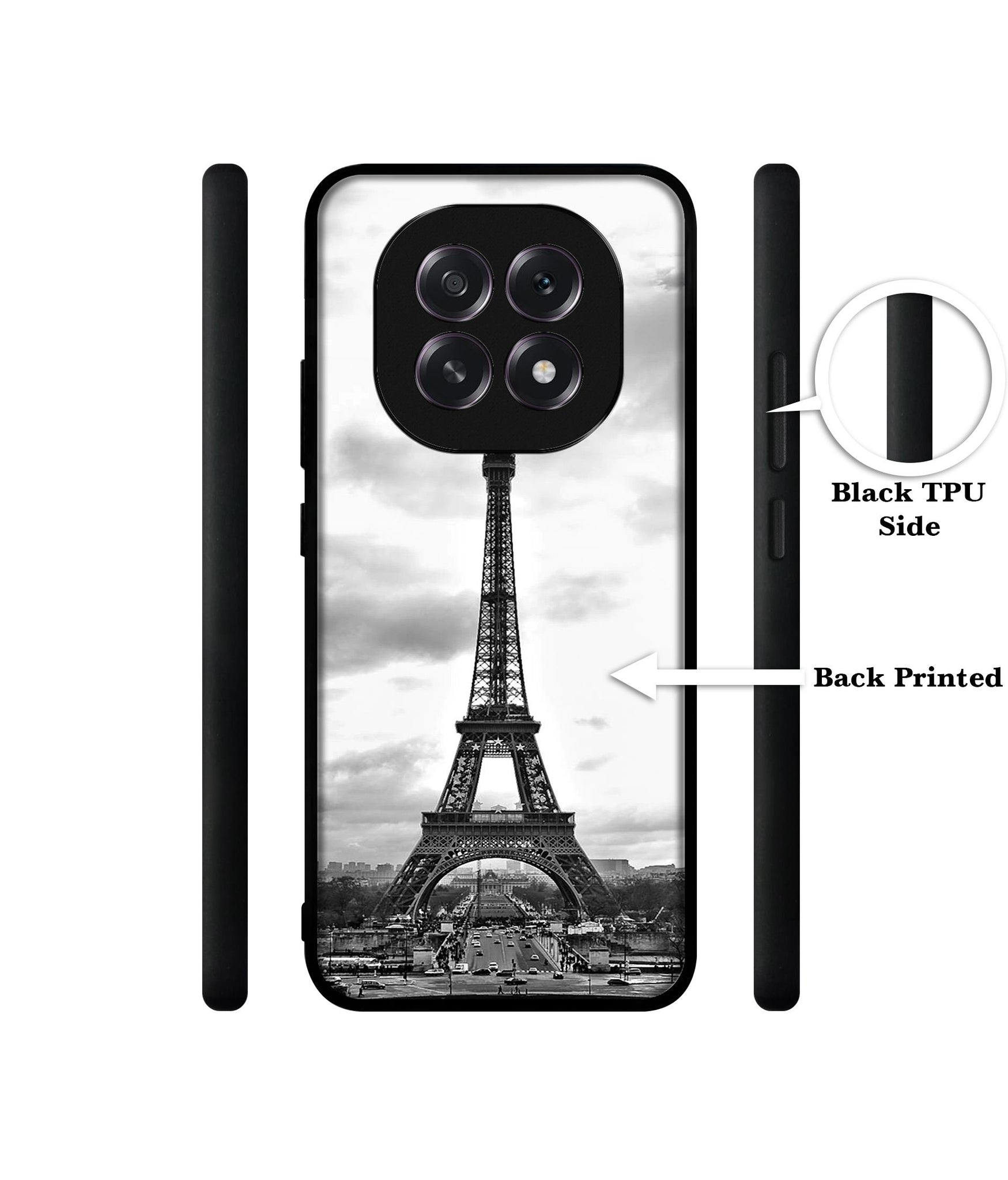 Eiffel Tower Designer 2D Printed Back Case Cover for Oppo F29 5G
