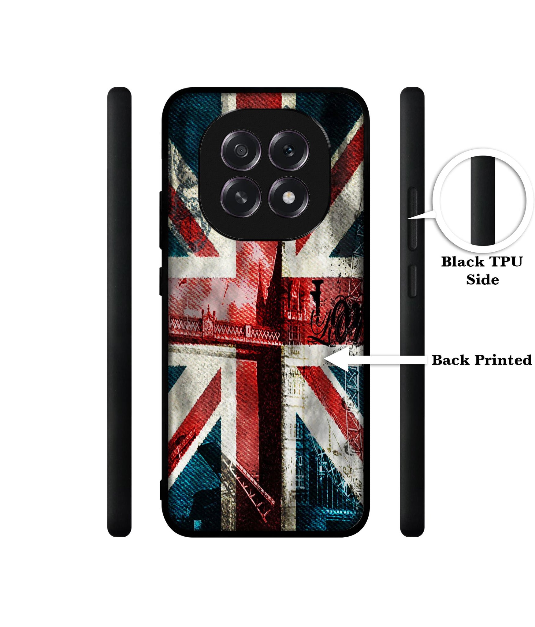 London Flag wallpaper Designer 2D Printed Back Case Cover for Oppo F29 5G