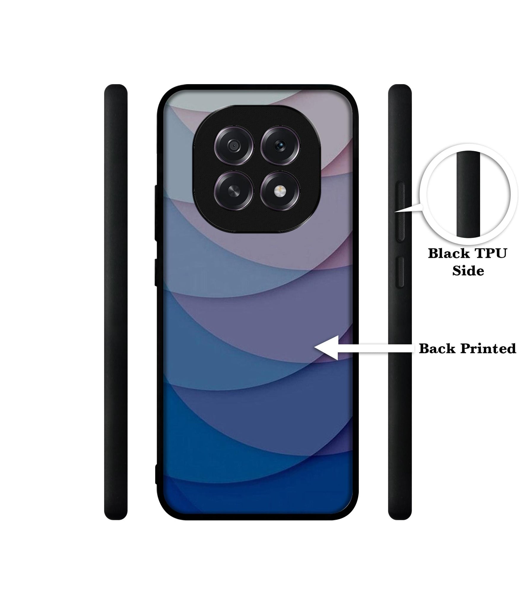 Waves Pattern Print Designer 2D Printed Back Case Cover for Oppo F29 5G