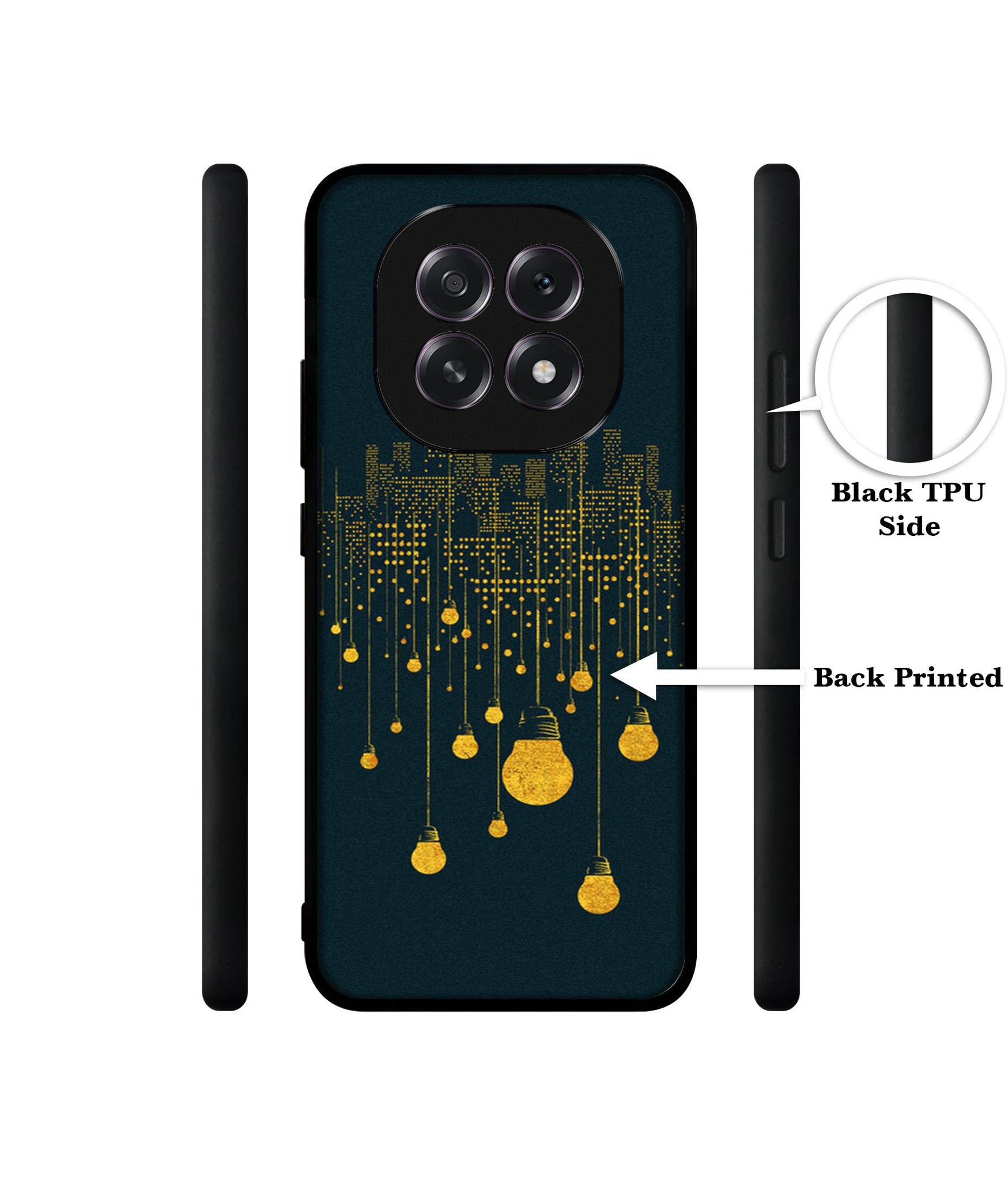 City Light Pattern Designer 2D Printed Back Case Cover for Oppo F29 5G