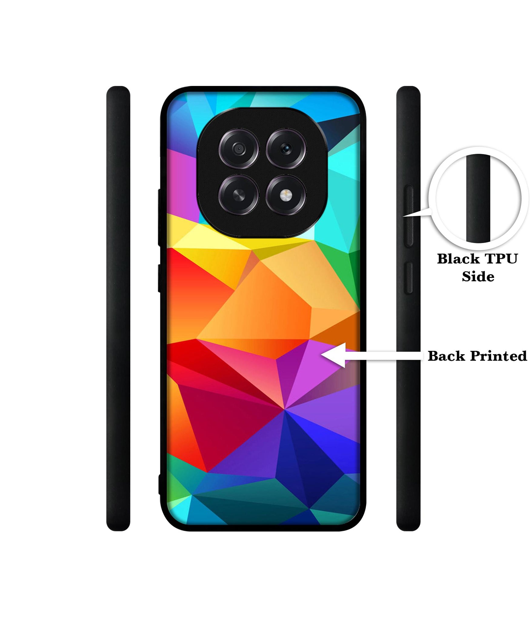 Colorful Pattern Designer 2D Printed Back Case Cover for Oppo F29 5G