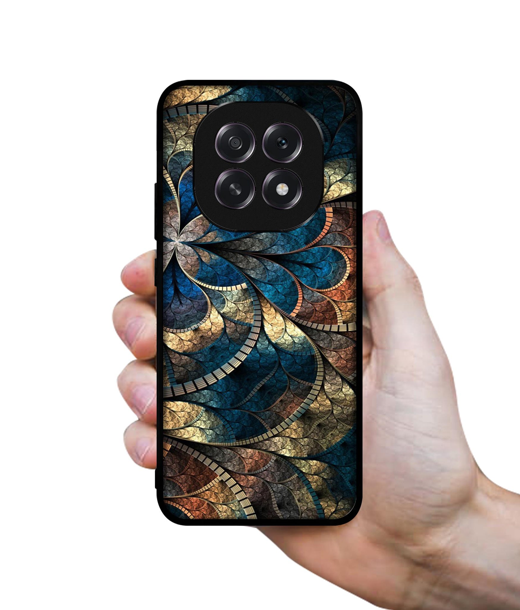 Fractional Pattern Designer 2D Printed Back Case Cover for Oppo F29 5G