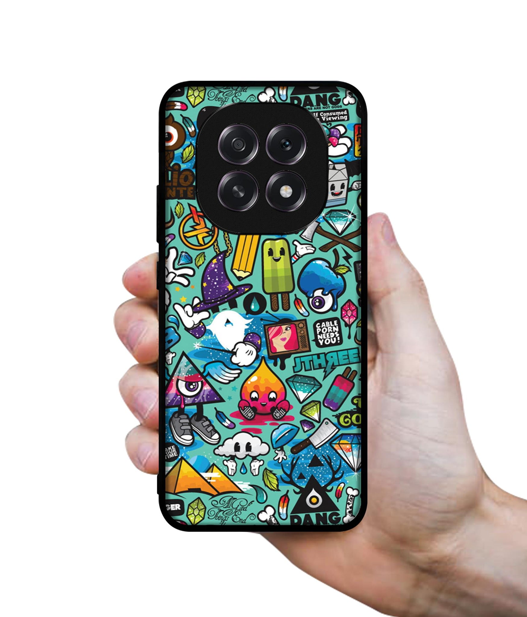 Crazy Designer 2D Printed Back Case Cover for Oppo F29 5G