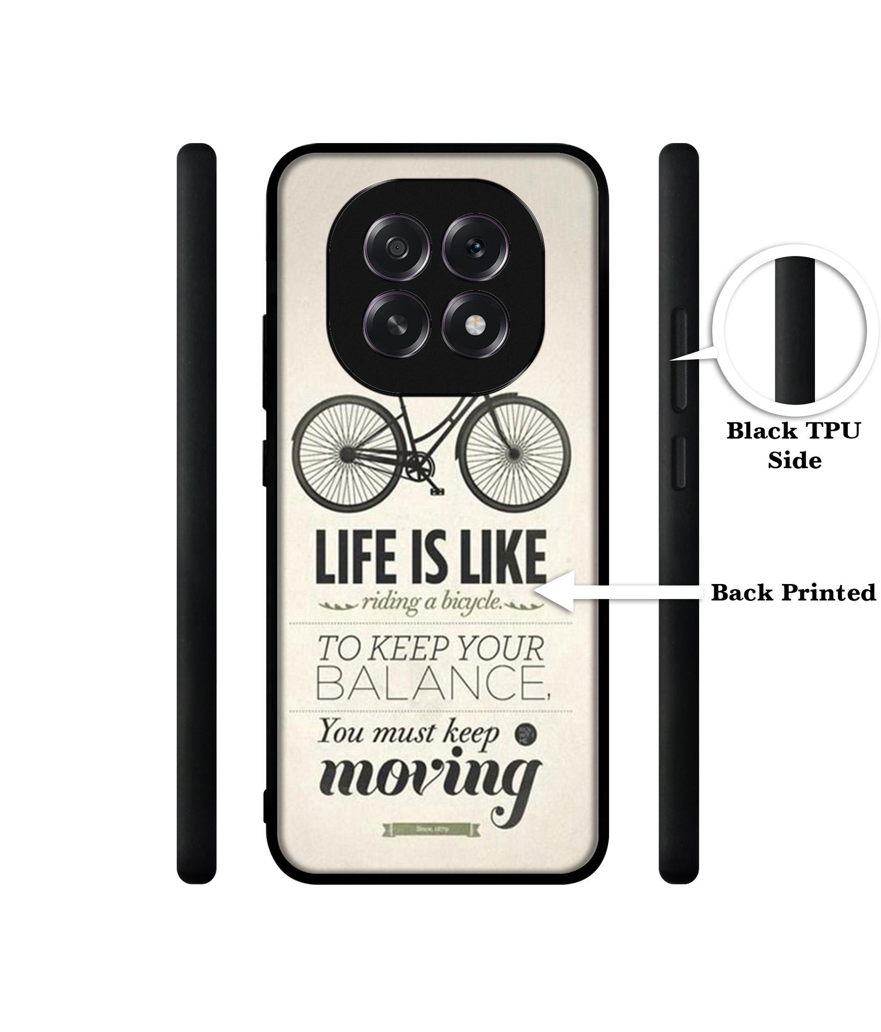 Life is Like Moving Designer 2D Printed Back Case Cover for Oppo F29 5G