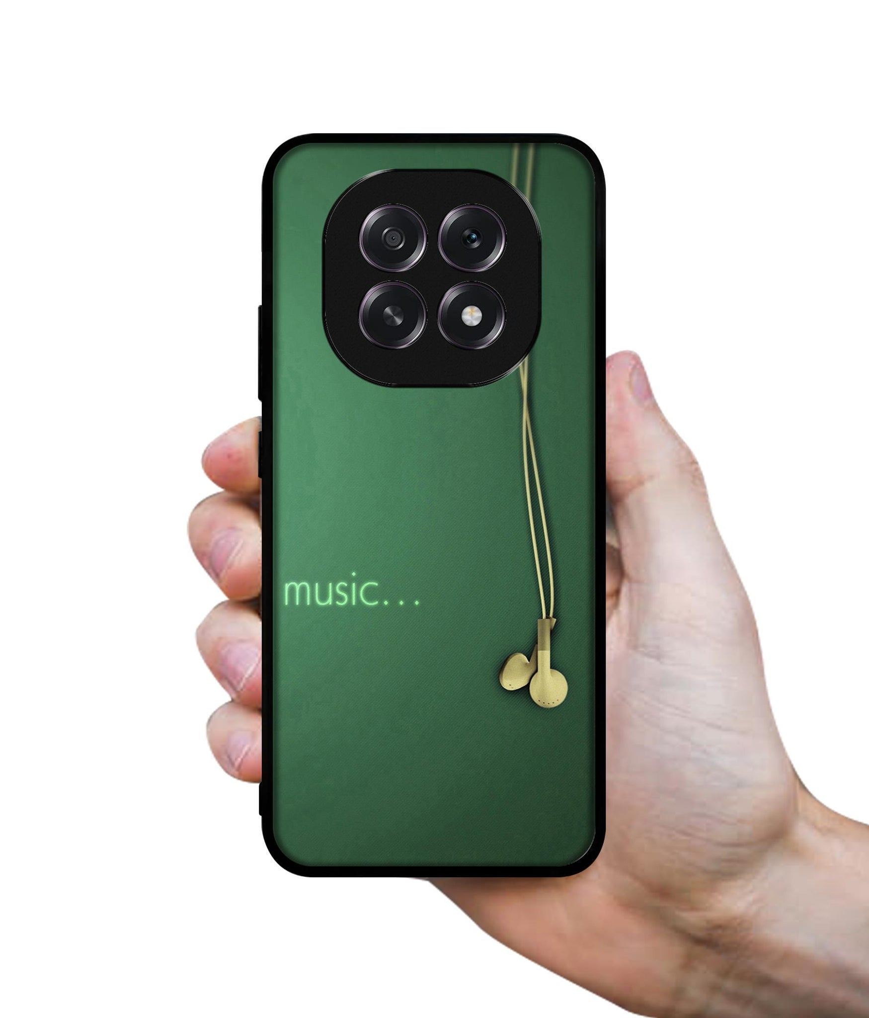 Headphone Music Designer 2D Printed Back Case Cover for Oppo F29 5G