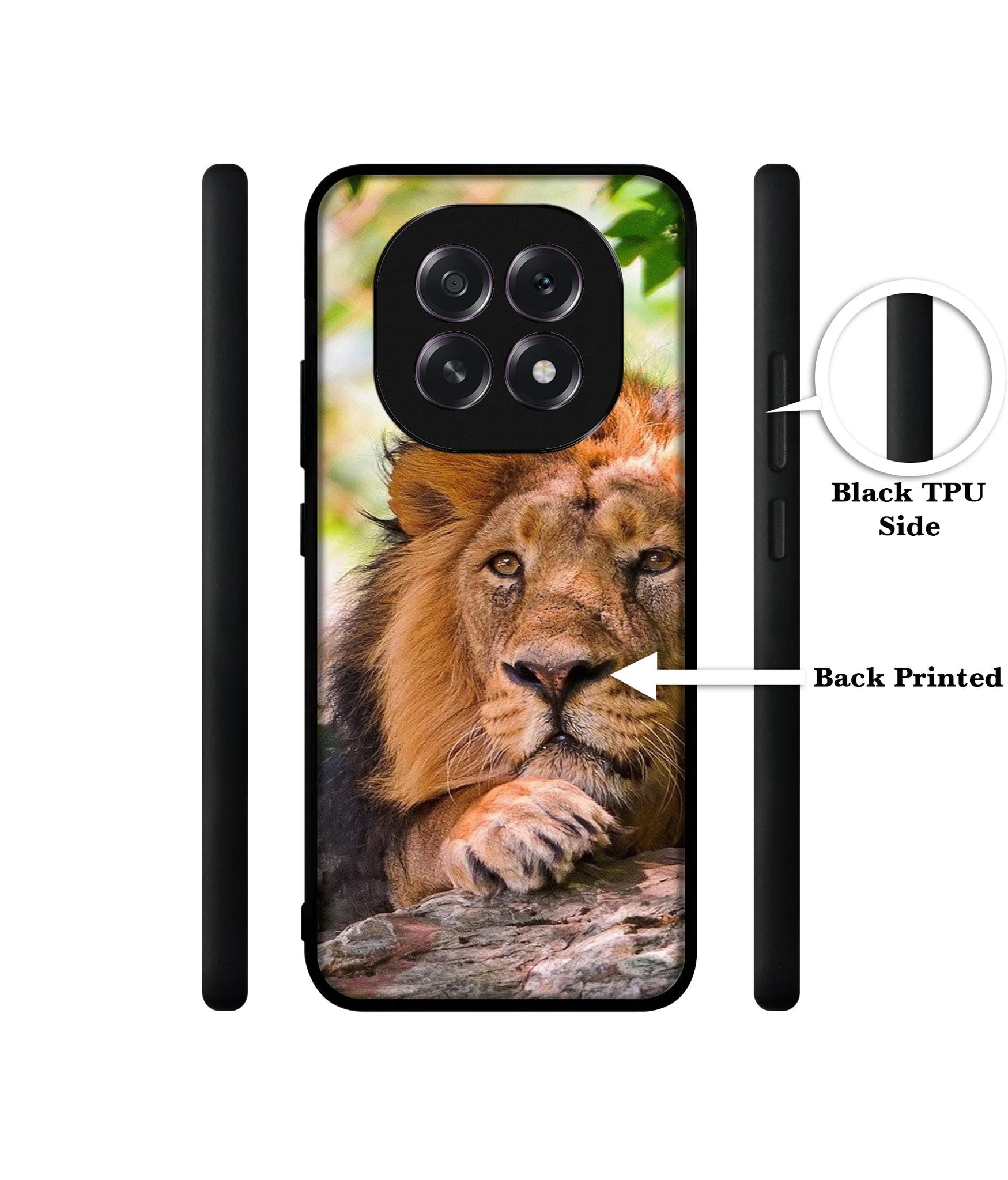 Tiger Pattern Print Designer 2D Printed Back Case Cover for Oppo F29 5G