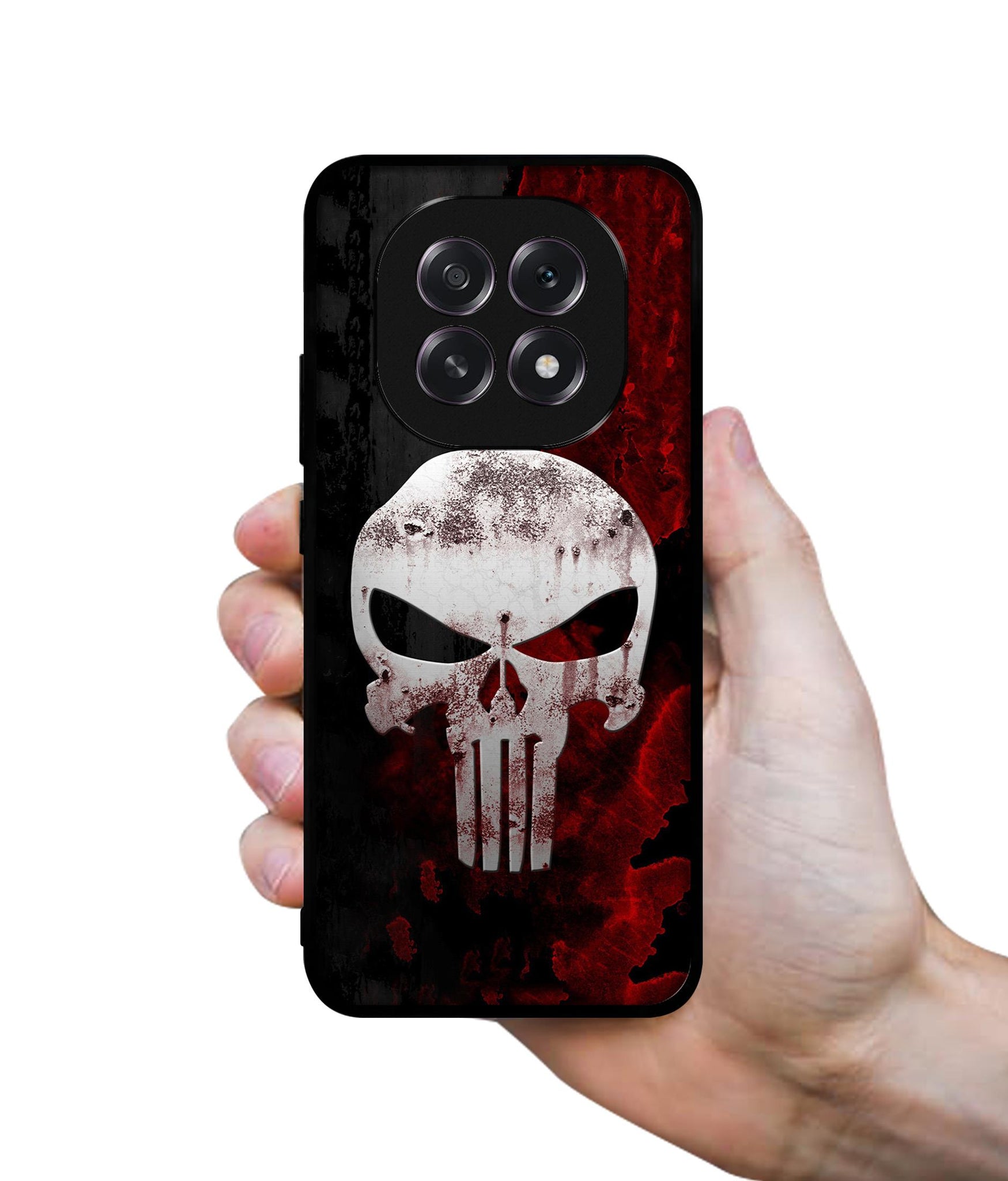 Punisher Skull Designer 2D Printed Back Case Cover for Oppo F29 5G