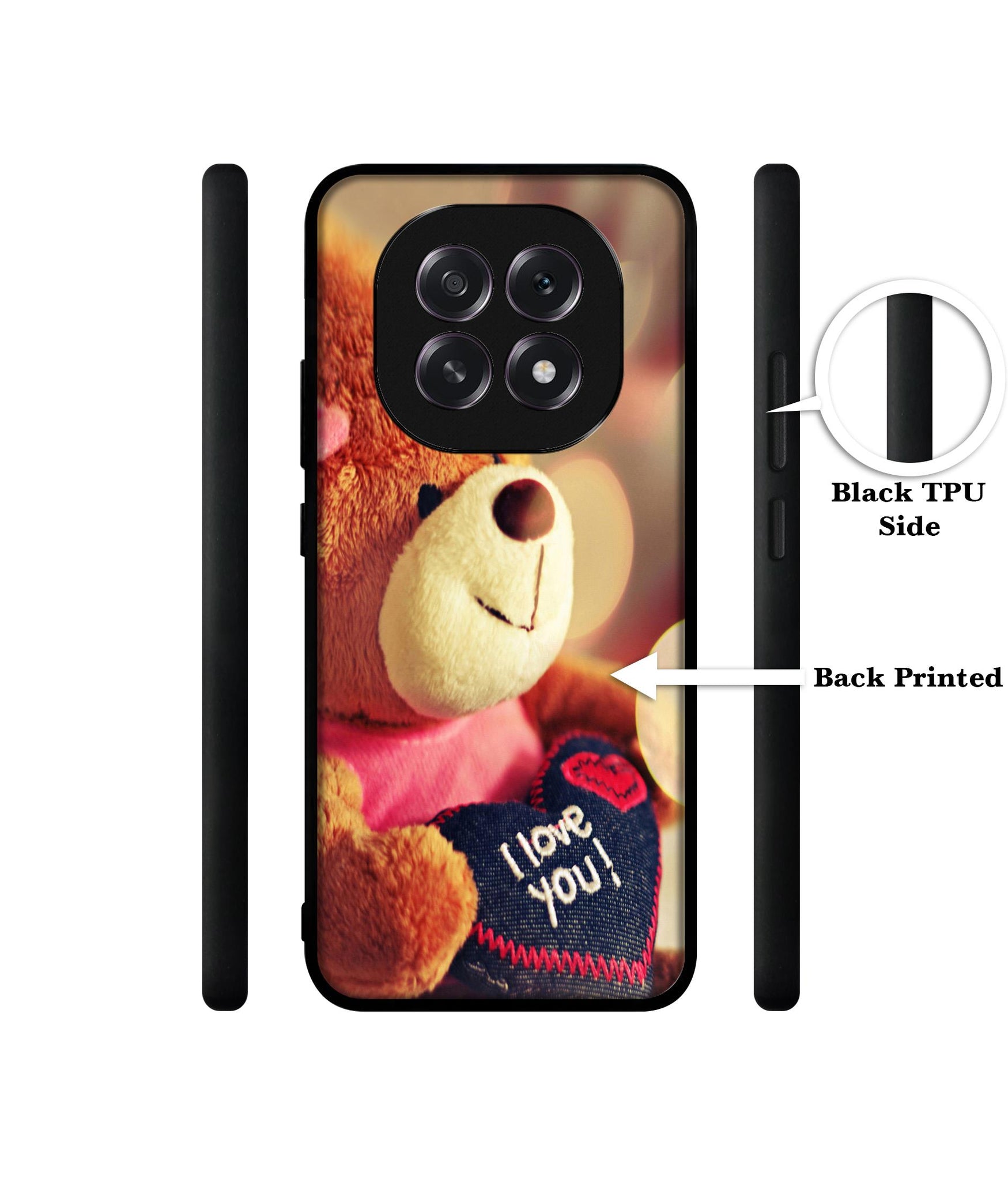 Teddy Bear Designer 2D Printed Back Case Cover for Oppo F29 5G