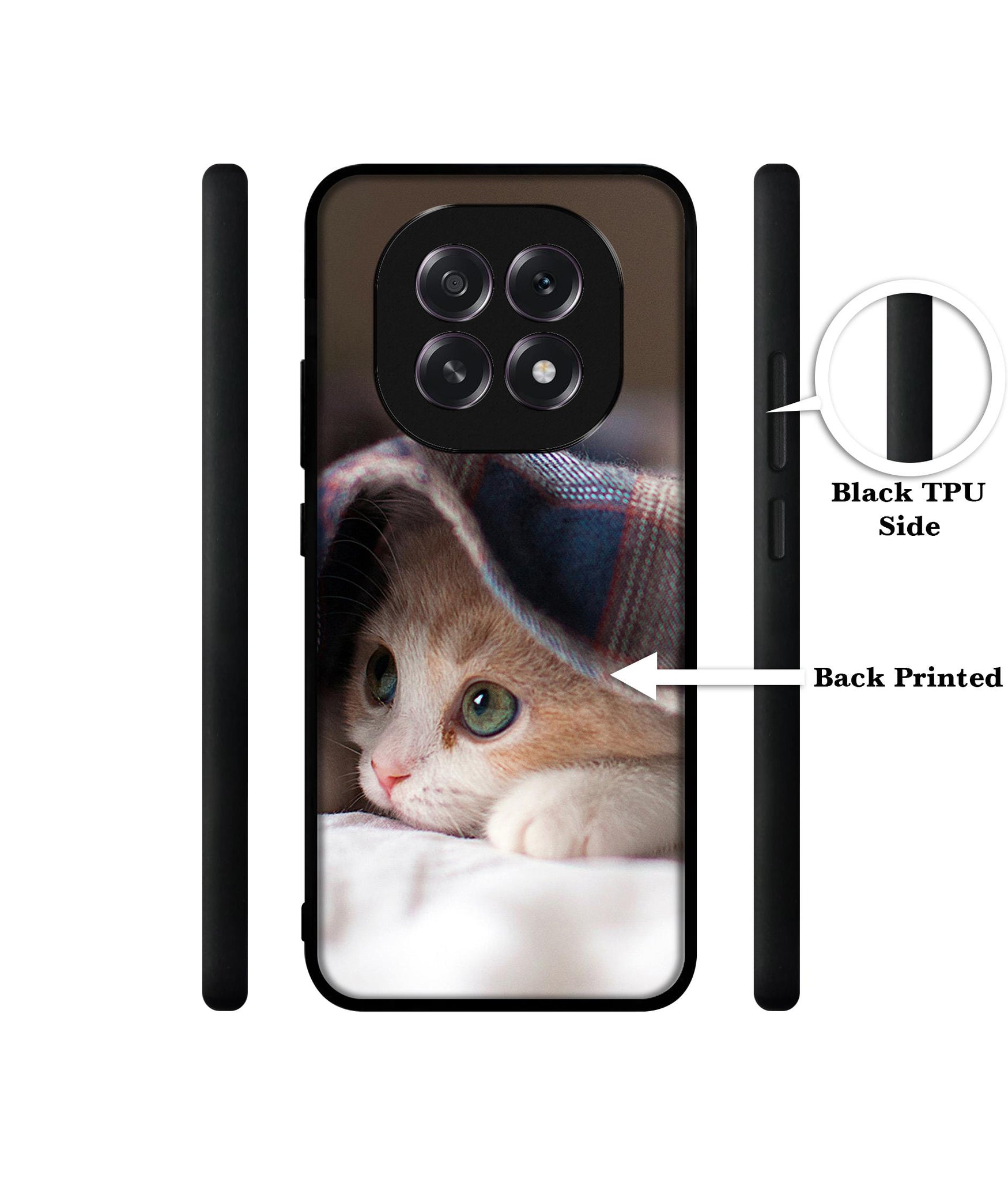 Sleepy Kitten Designer 2D Printed Back Case Cover for Oppo F29 5G