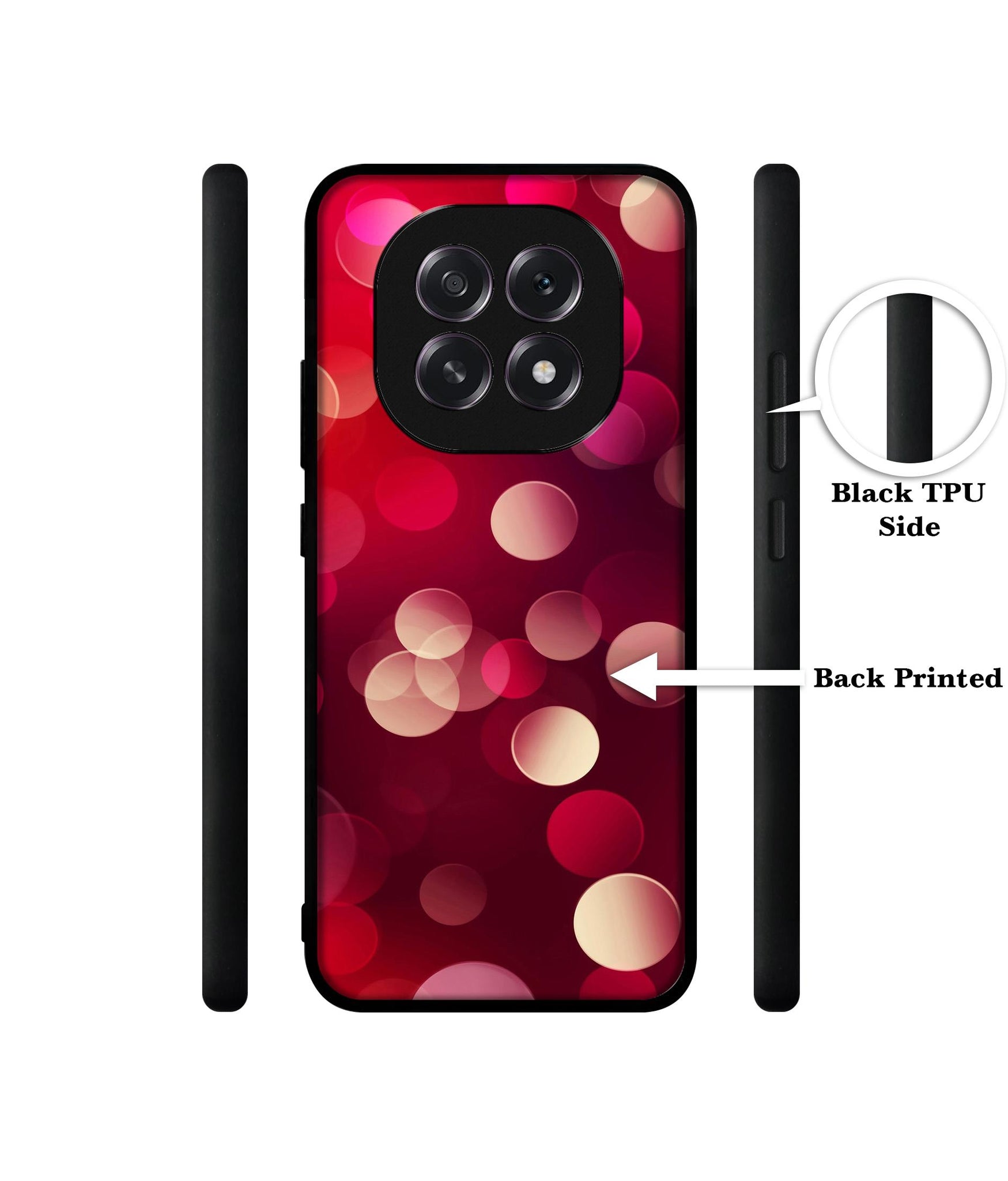 3D Circles Designer 2D Printed Back Case Cover for Oppo F29 5G