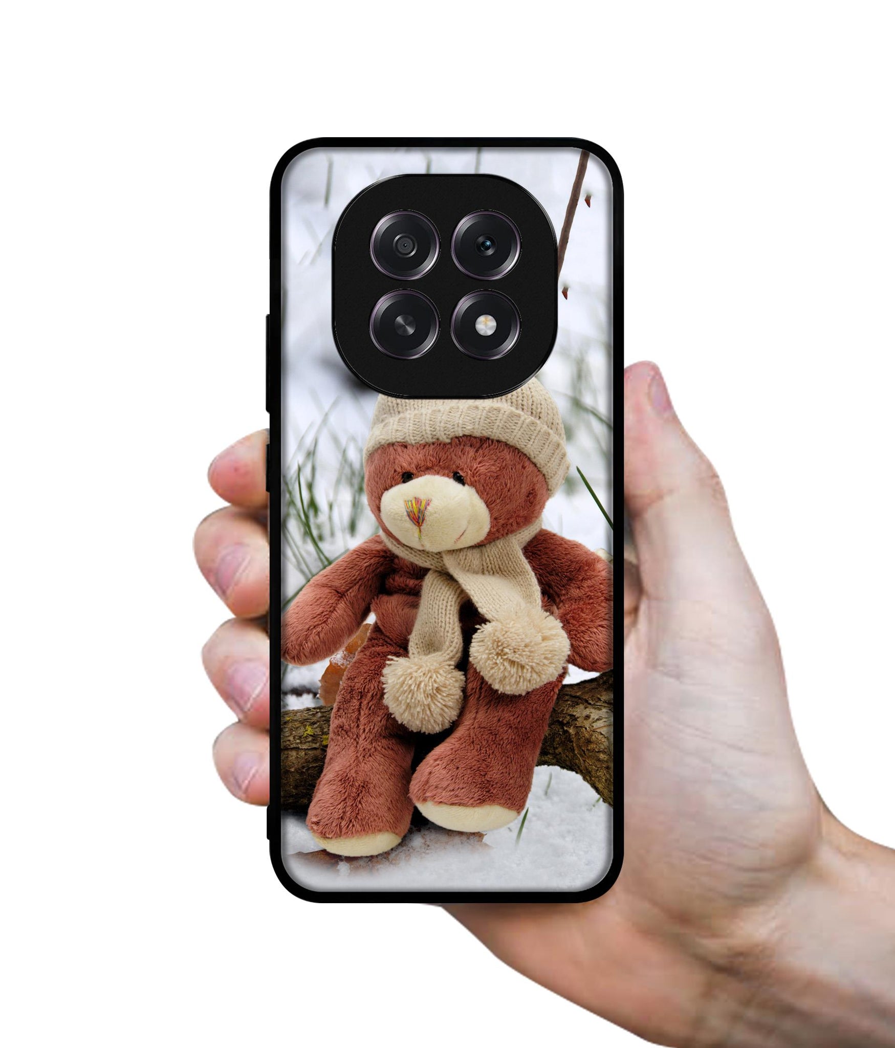 Woolen Bear Designer 2D Printed Back Case Cover for Oppo F29 5G