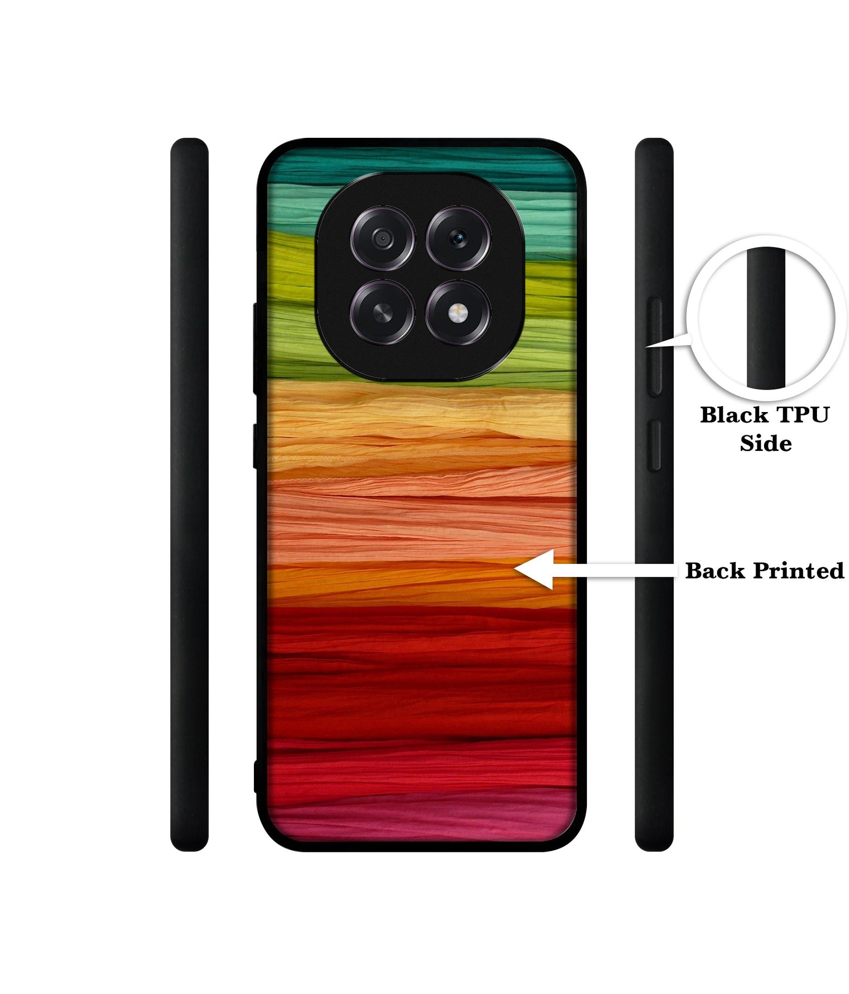 Colorful Thread Designer 2D Printed Back Case Cover for Oppo F29 5G