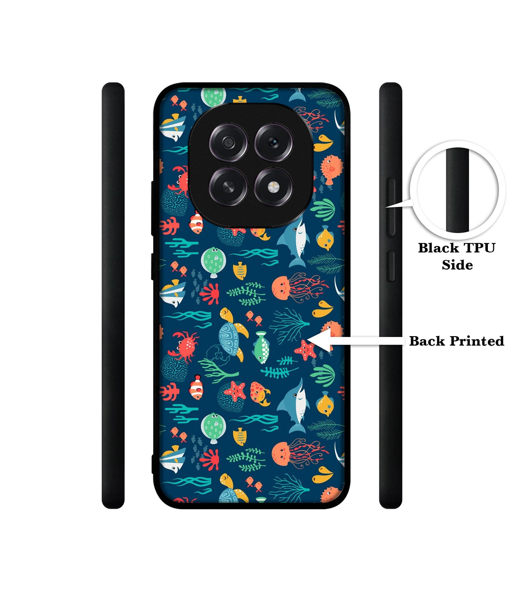 Aquarium Texture Designer 2D Printed Back Case Cover for Oppo F29 5G