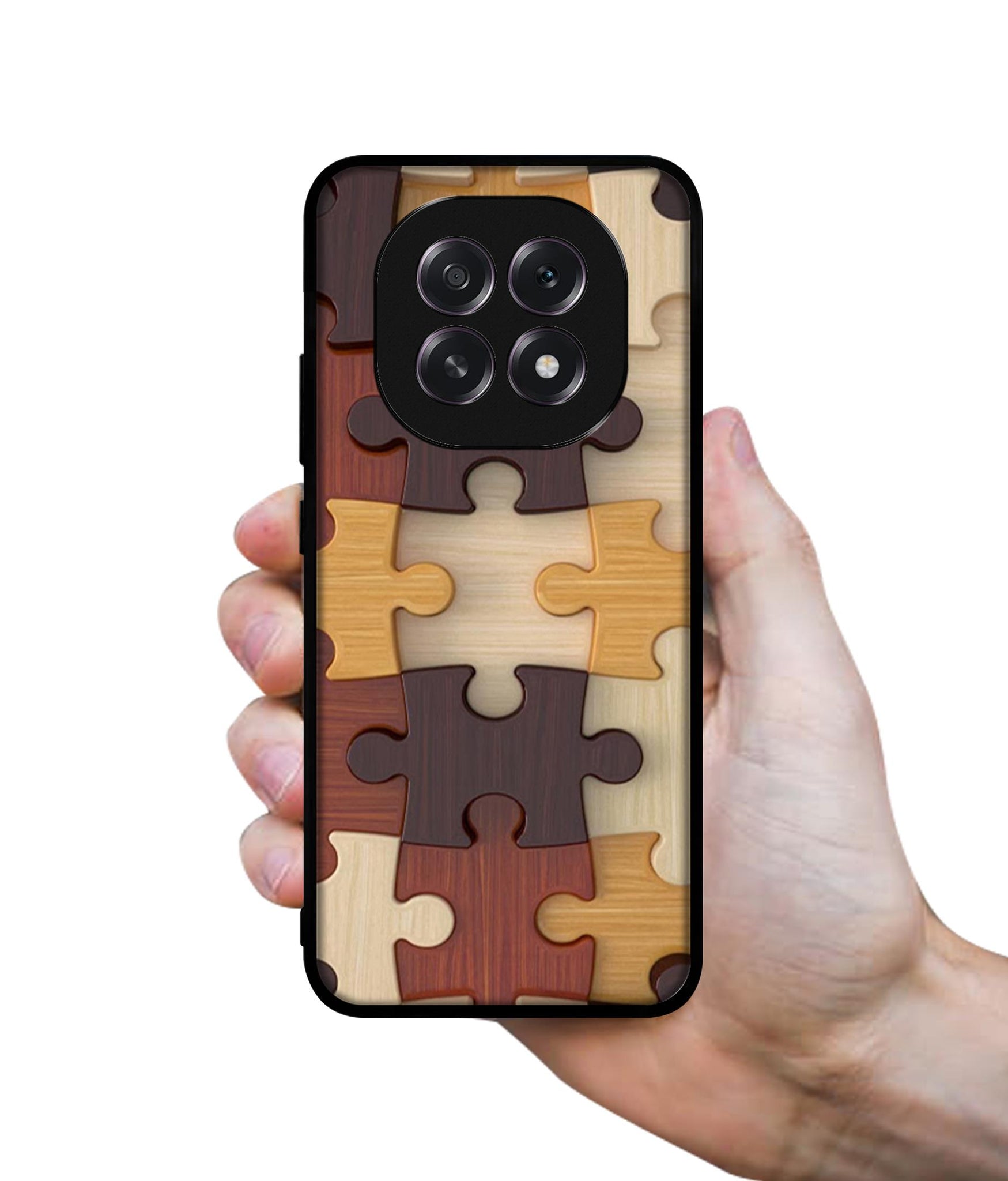 Puzzle Pattern Designer 2D Printed Back Case Cover for Oppo F29 5G