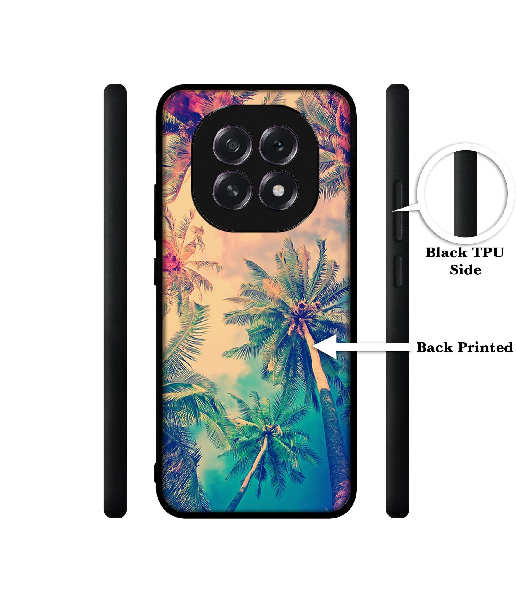 Trees Designer 2D Printed Back Case Cover for Oppo F29 5G