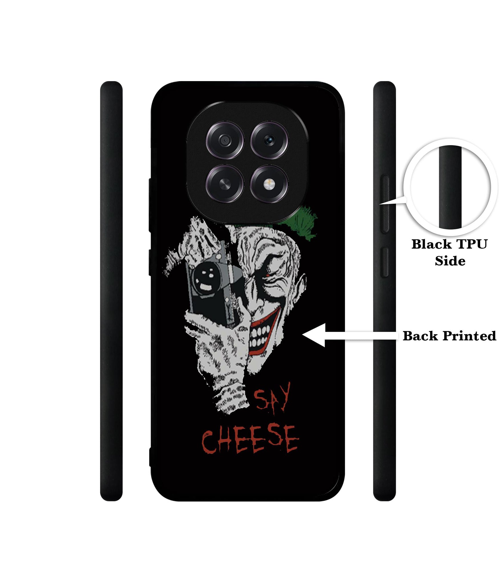 Joker Say Cheese Designer 2D Printed Back Case Cover for Oppo F29 5G