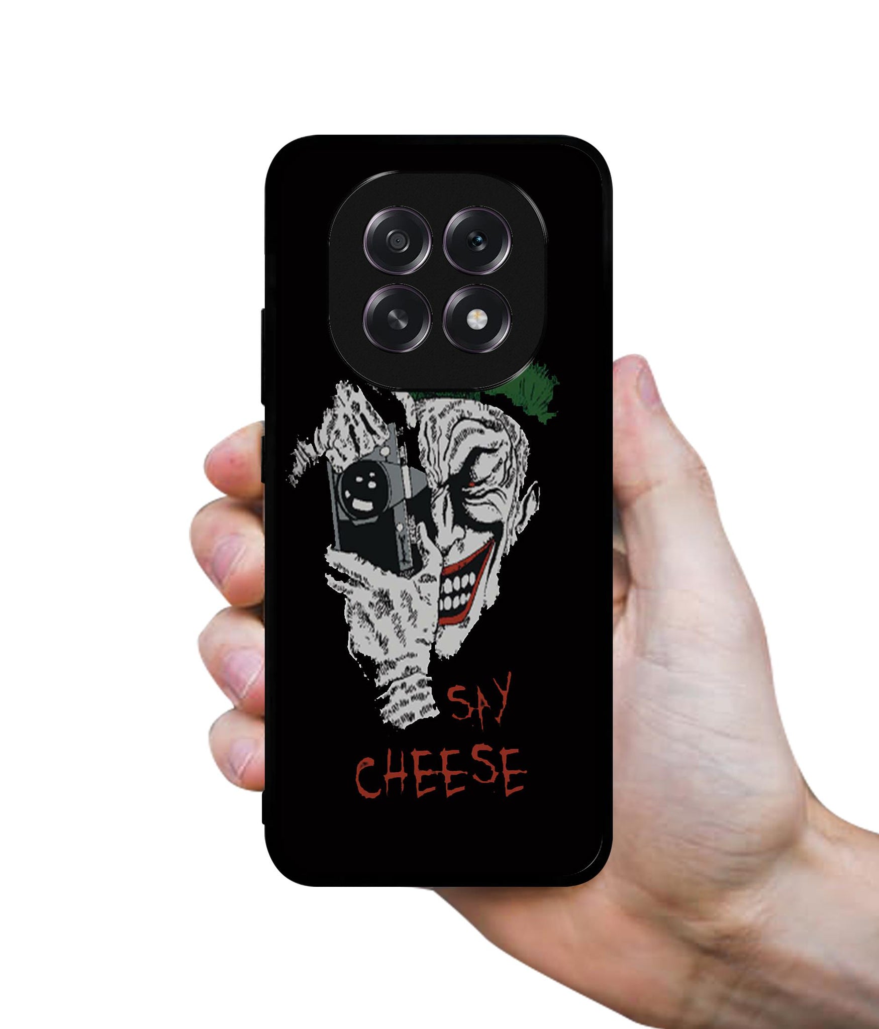 Joker Say Cheese Designer 2D Printed Back Case Cover for Oppo F29 5G