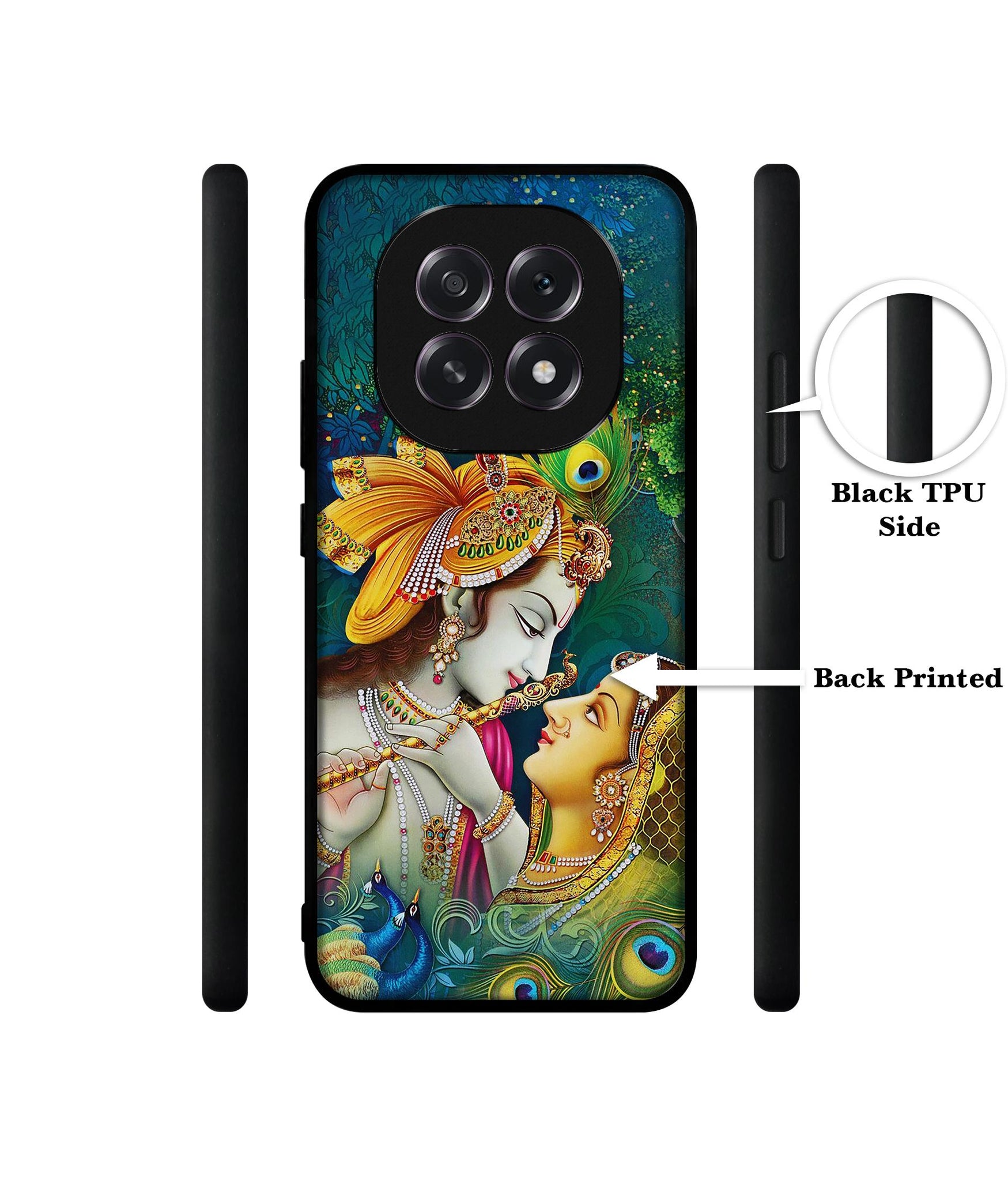 Radha Kishan Love Designer 2D Printed Back Case Cover for Oppo F29 5G