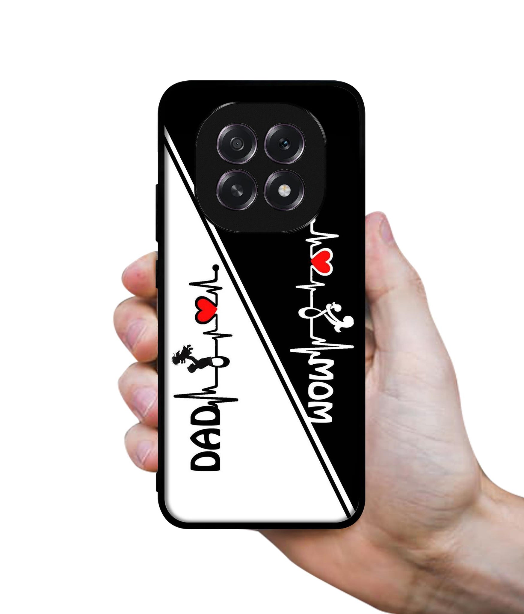 Mom and Dad Lover Designer 2D Printed Back Case Cover for Oppo F29 5G