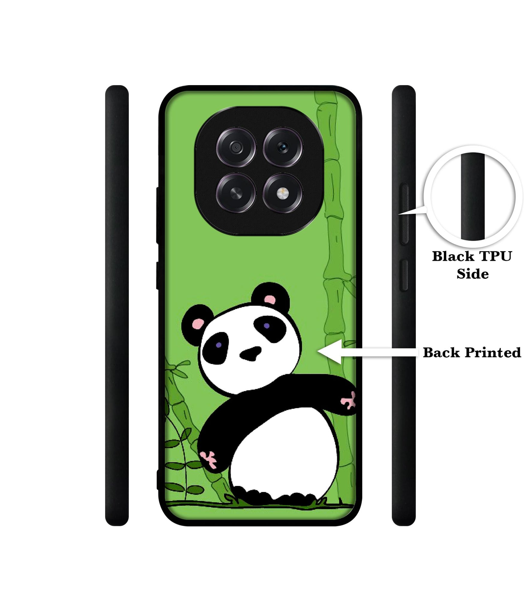 Panda with Bamboo Designer 2D Printed Back Case Cover for Oppo F29 5G