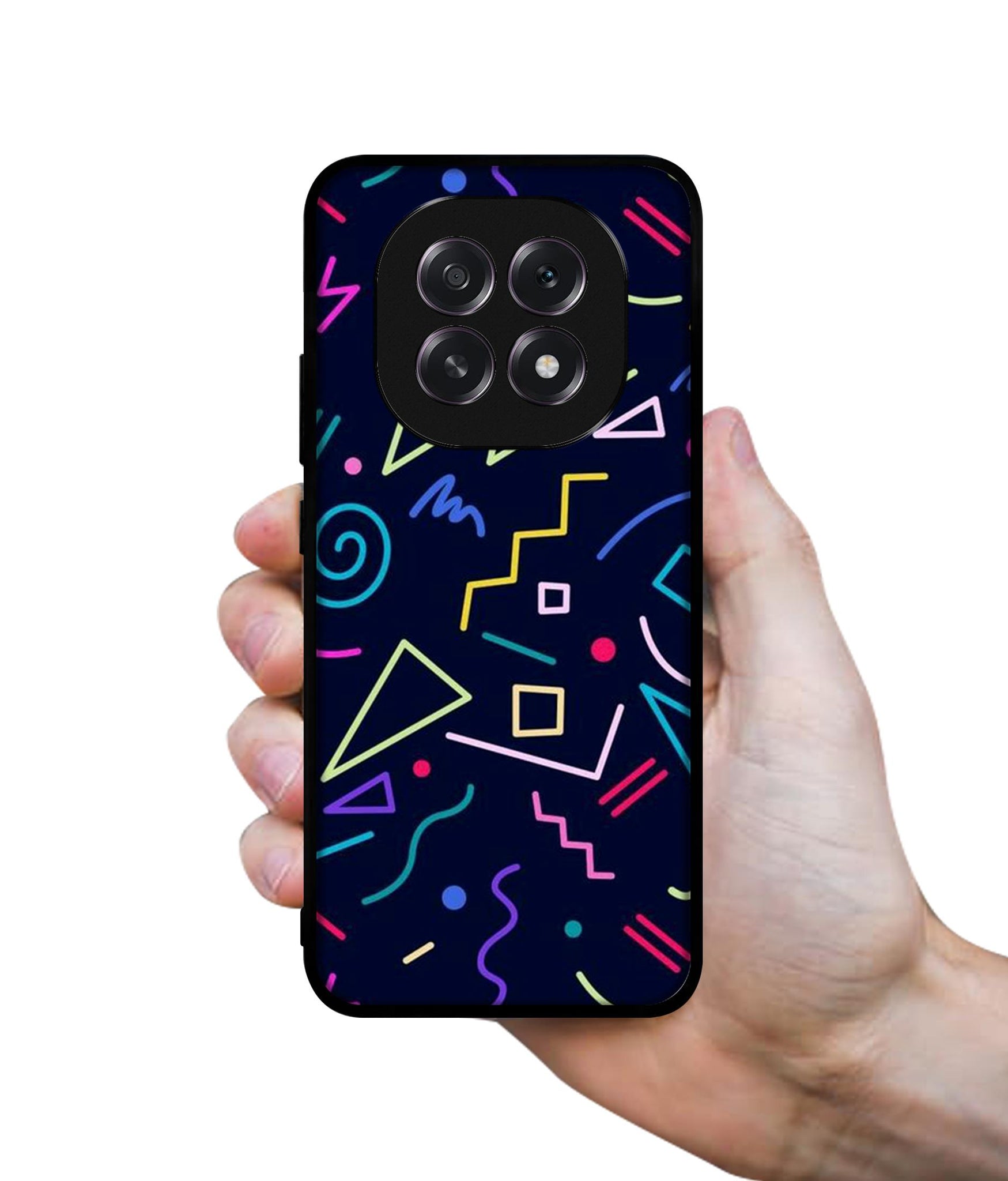 Retro Abstract Designer 2D Printed Back Case Cover for Oppo F29 5G