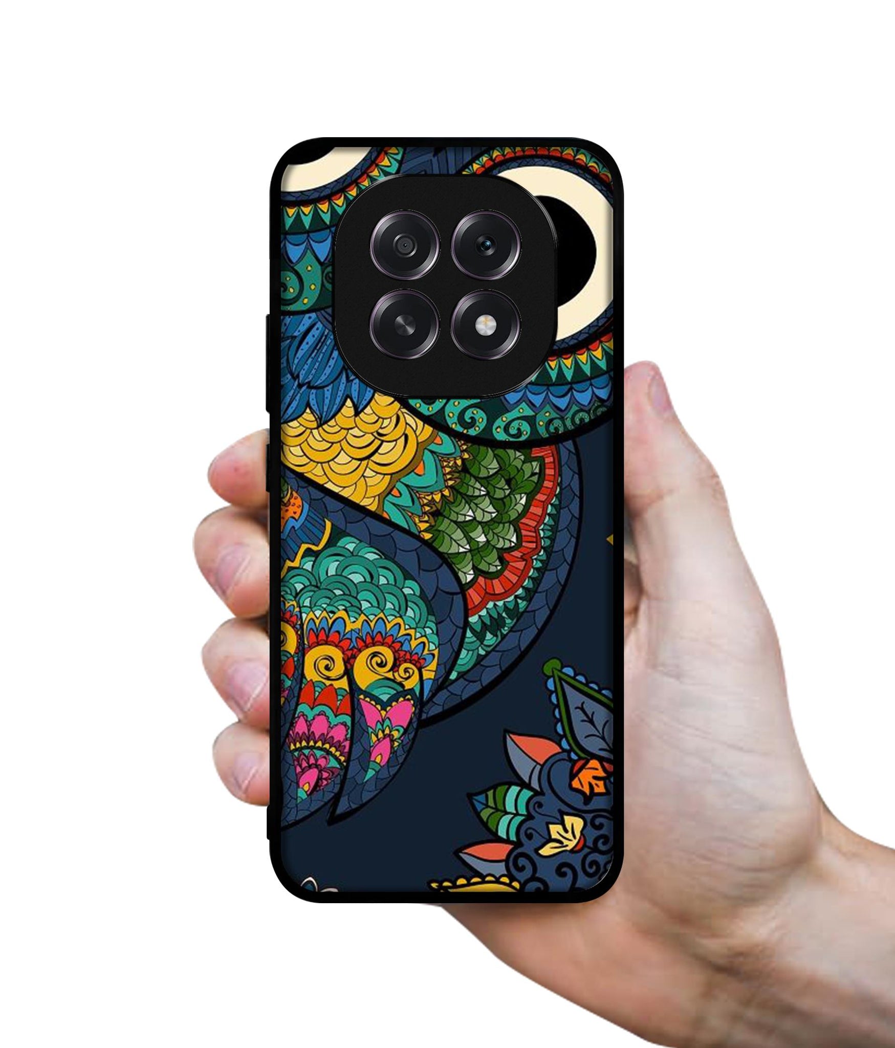 Owl Illustration Designer 2D Printed Back Case Cover for Oppo F29 5G