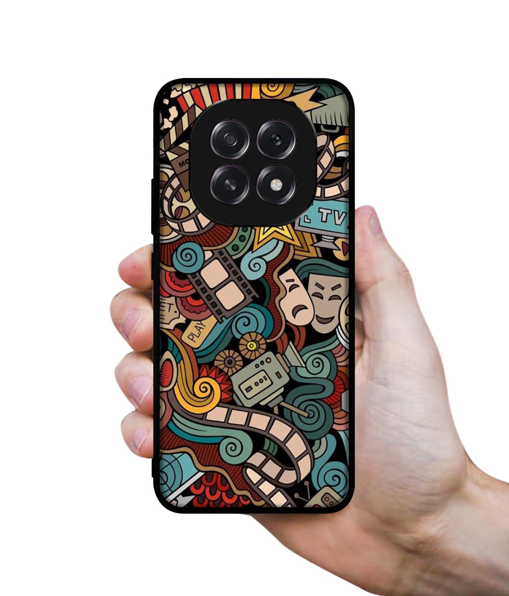 Movies Designer 2D Printed Back Case Cover for Oppo F29 5G