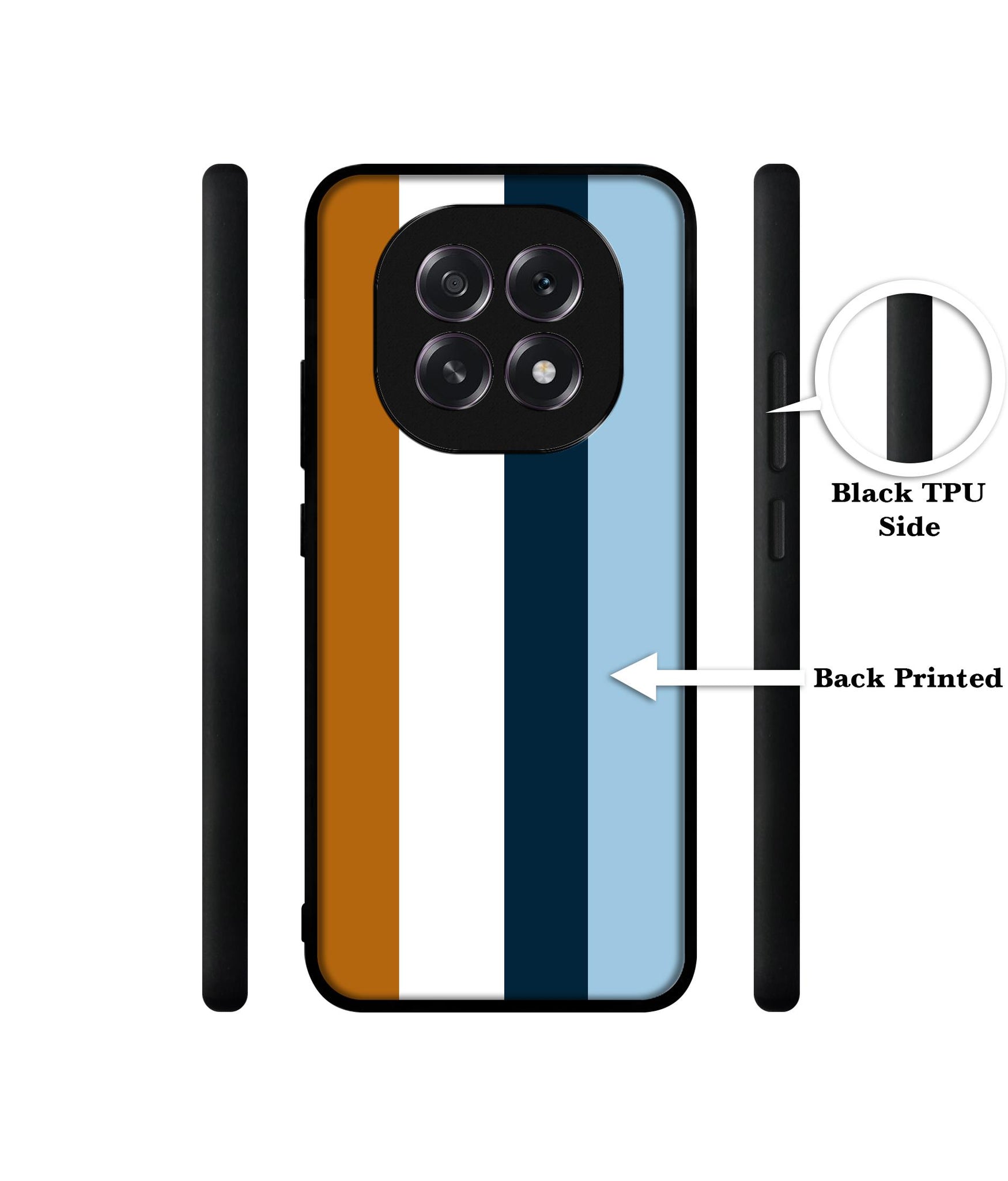 Color Stripes Designer 2D Printed Back Case Cover for Oppo F29 5G