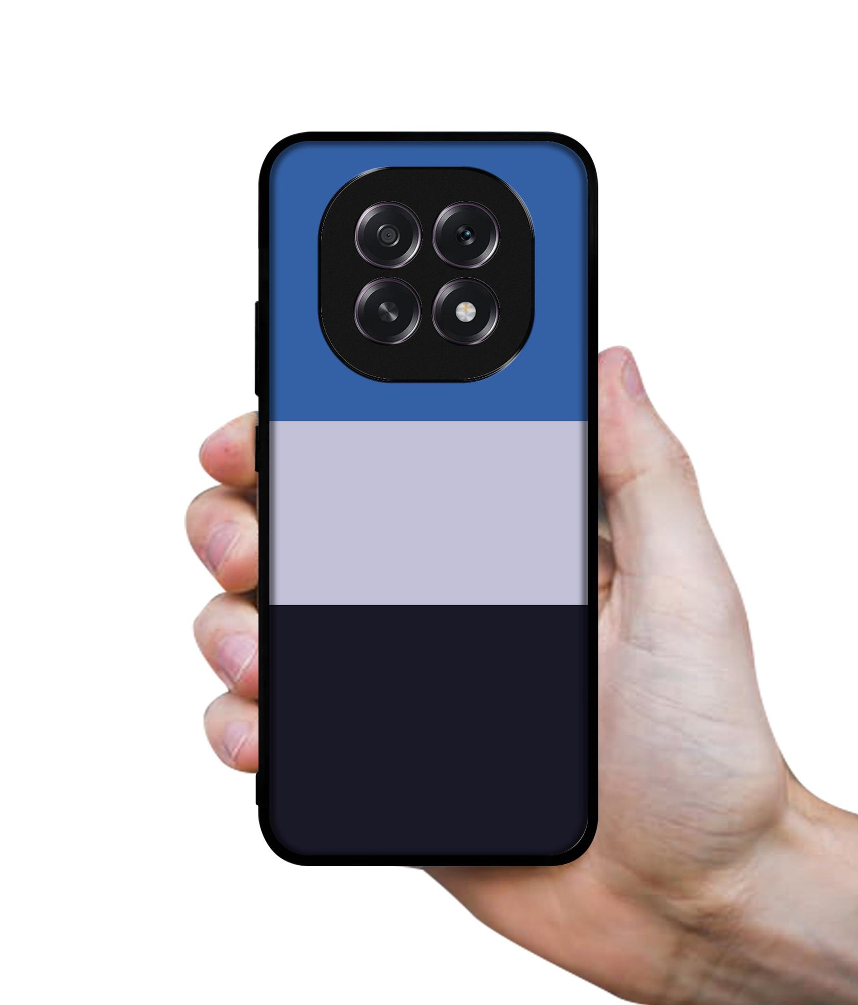 Three Color Stripes Designer 2D Printed Back Case Cover for Oppo F29 5G