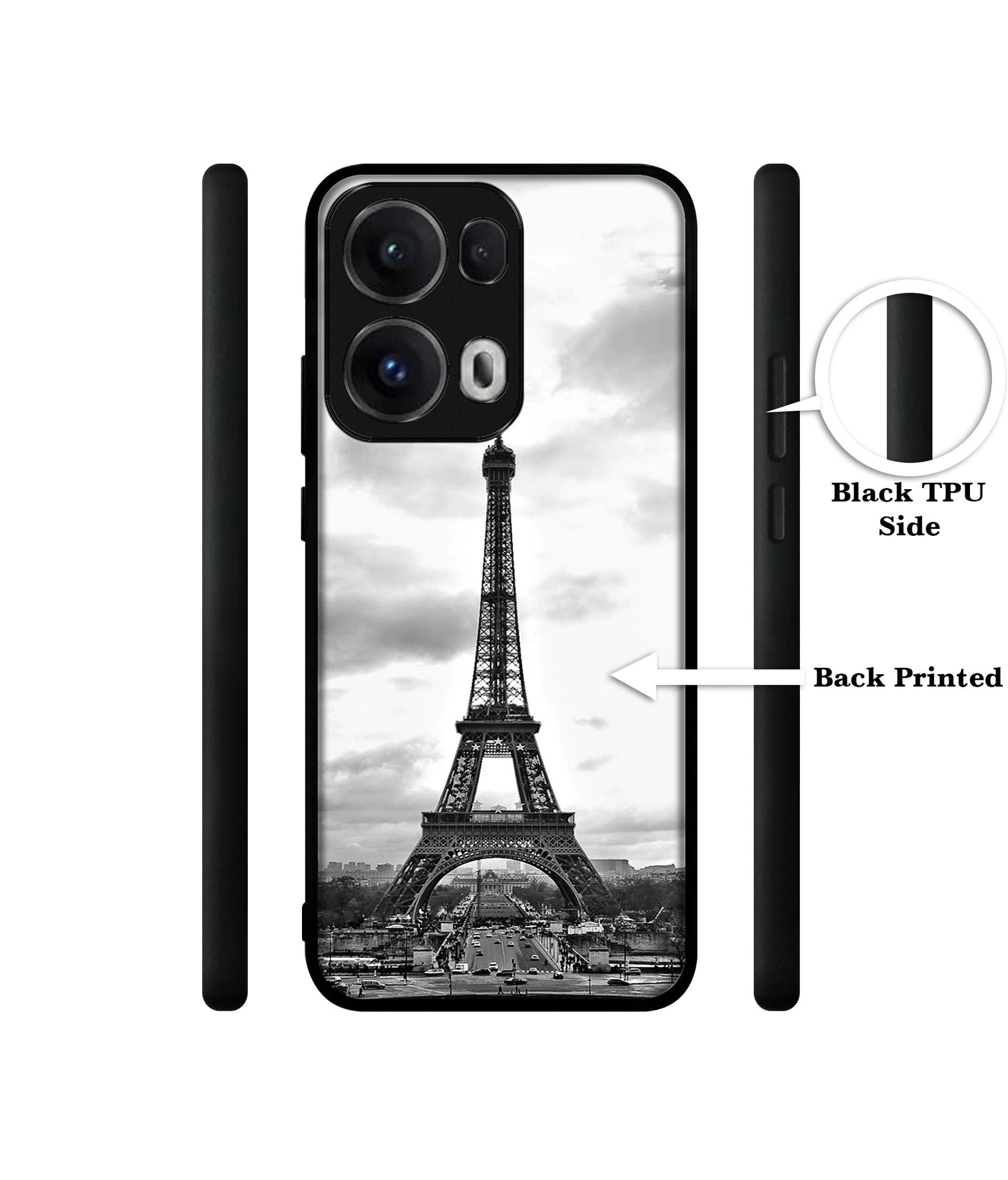 Eiffel Tower Designer 2D Printed Back Case Cover for Oppo Reno13 Pro 5G