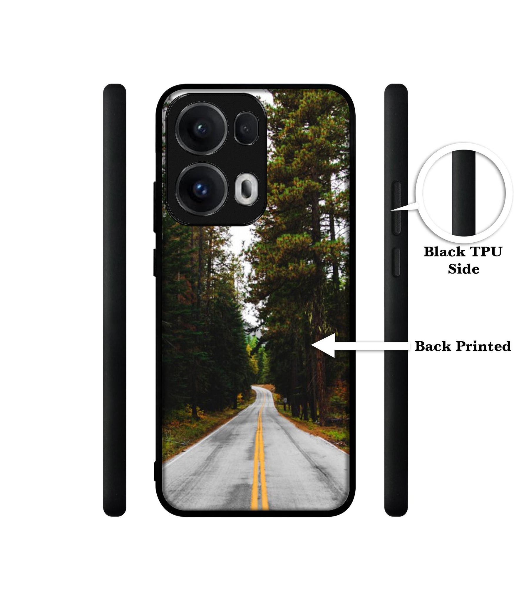 Road Photo Designer 2D Printed Back Case Cover for Oppo Reno13 Pro 5G