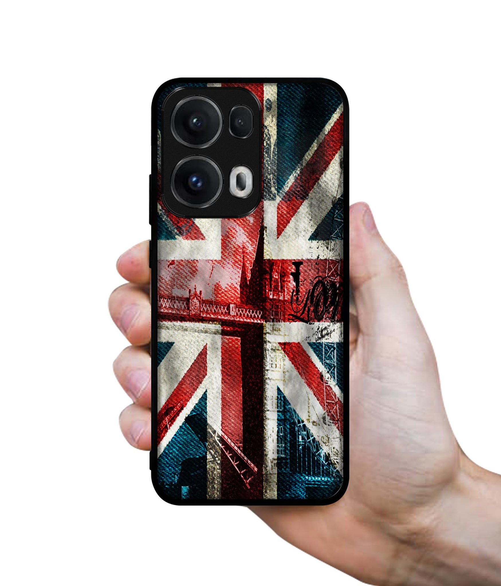 London Flag wallpaper Designer 2D Printed Back Case Cover for Oppo Reno13 Pro 5G