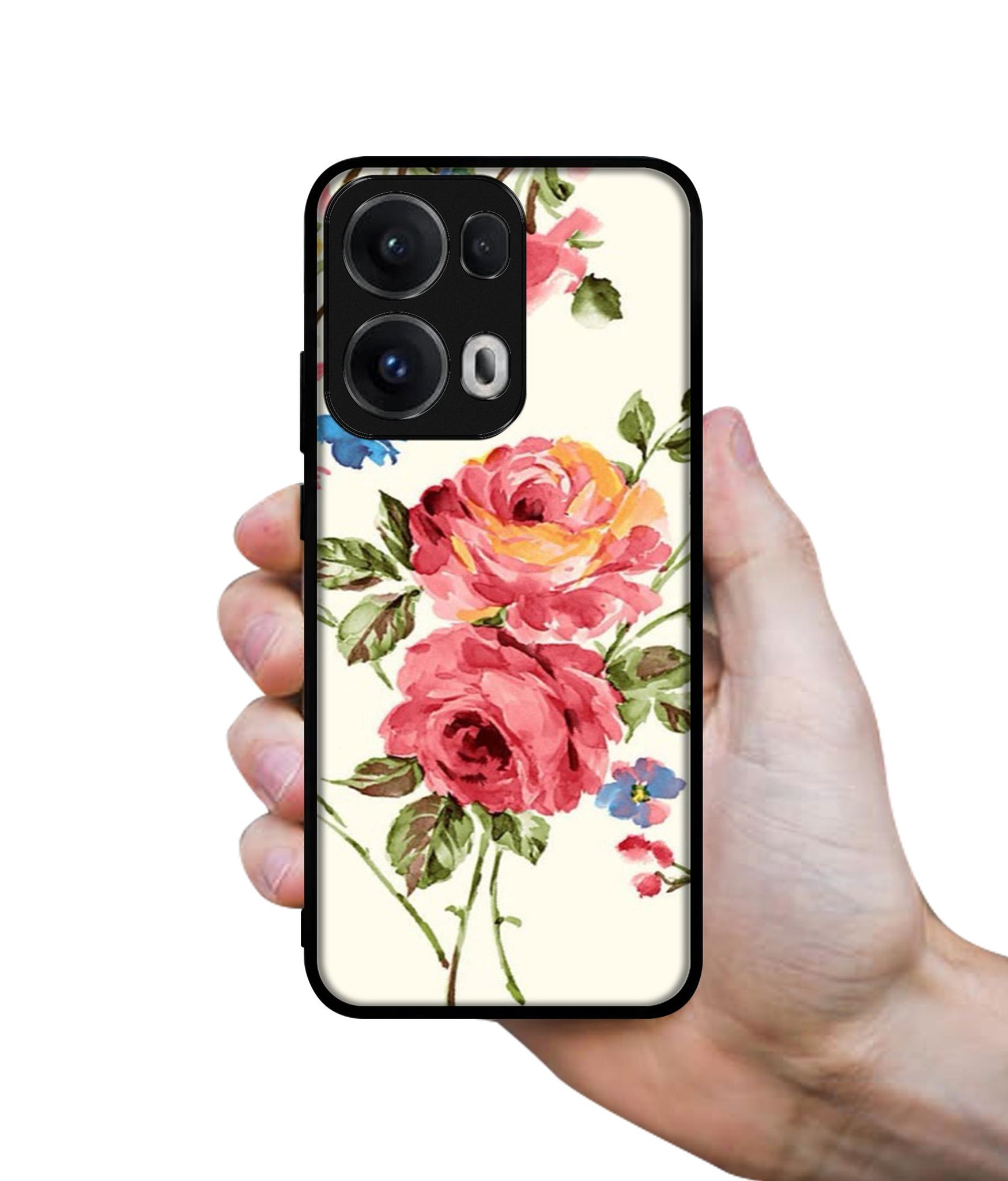 Vintage Painting Flower Designer 2D Printed Back Case Cover for Oppo Reno13 Pro 5G
