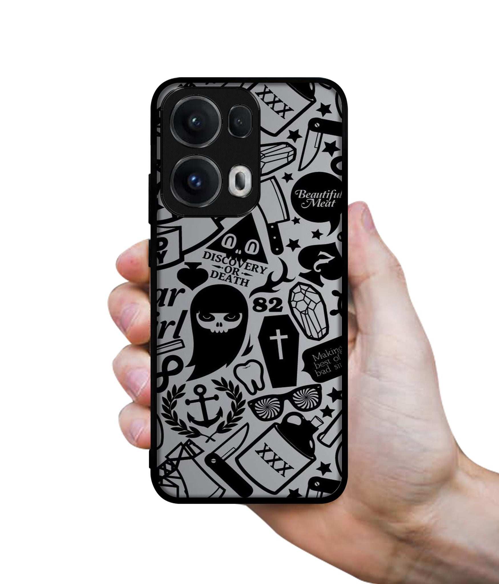 Discover Or Death Designer 2D Printed Back Case Cover for Oppo Reno13 Pro 5G
