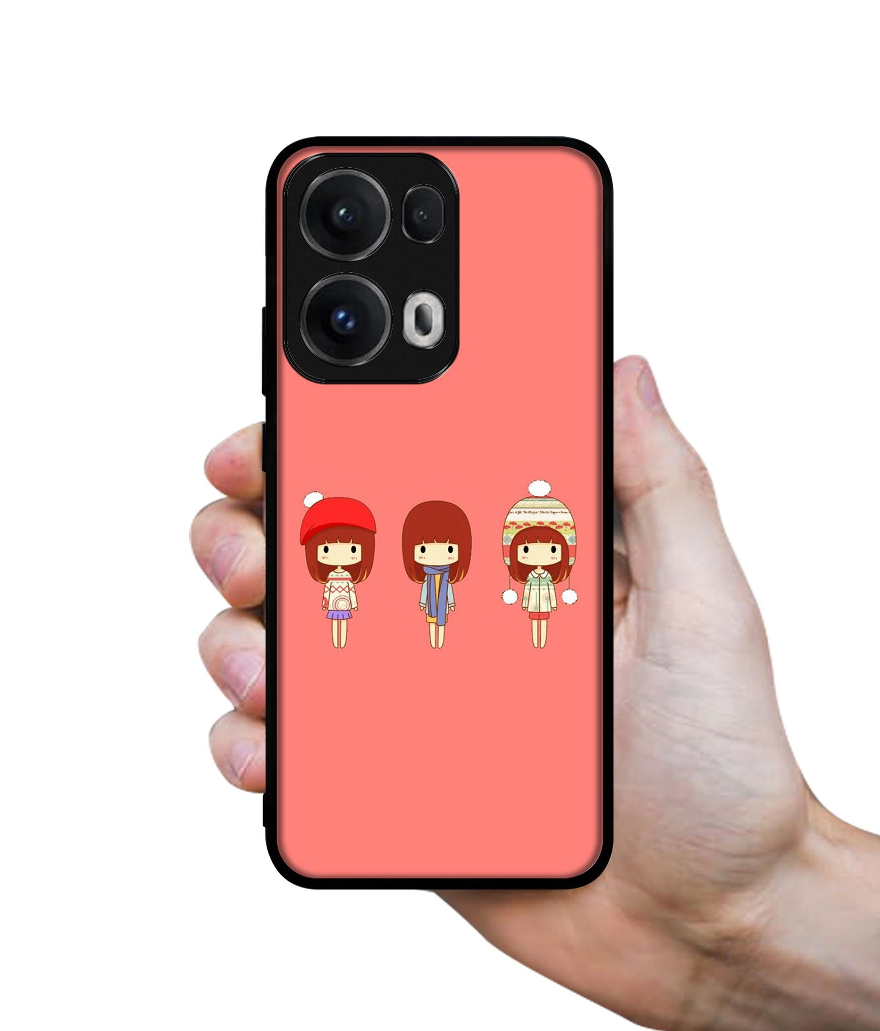 Cute Girls Designer 2D Printed Back Case Cover for Oppo Reno13 Pro 5G