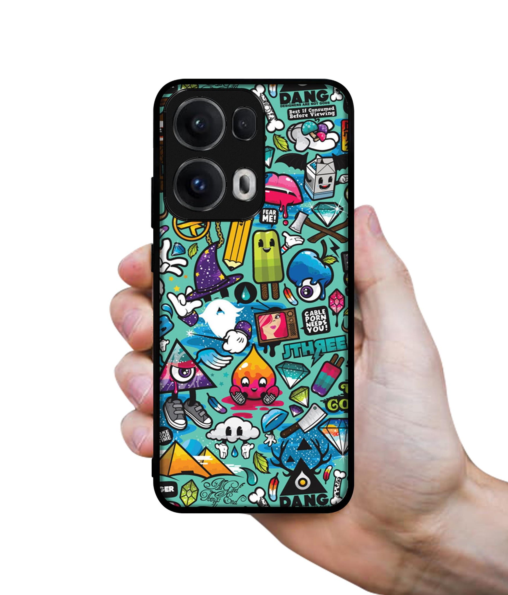 Crazy Designer 2D Printed Back Case Cover for Oppo Reno13 Pro 5G
