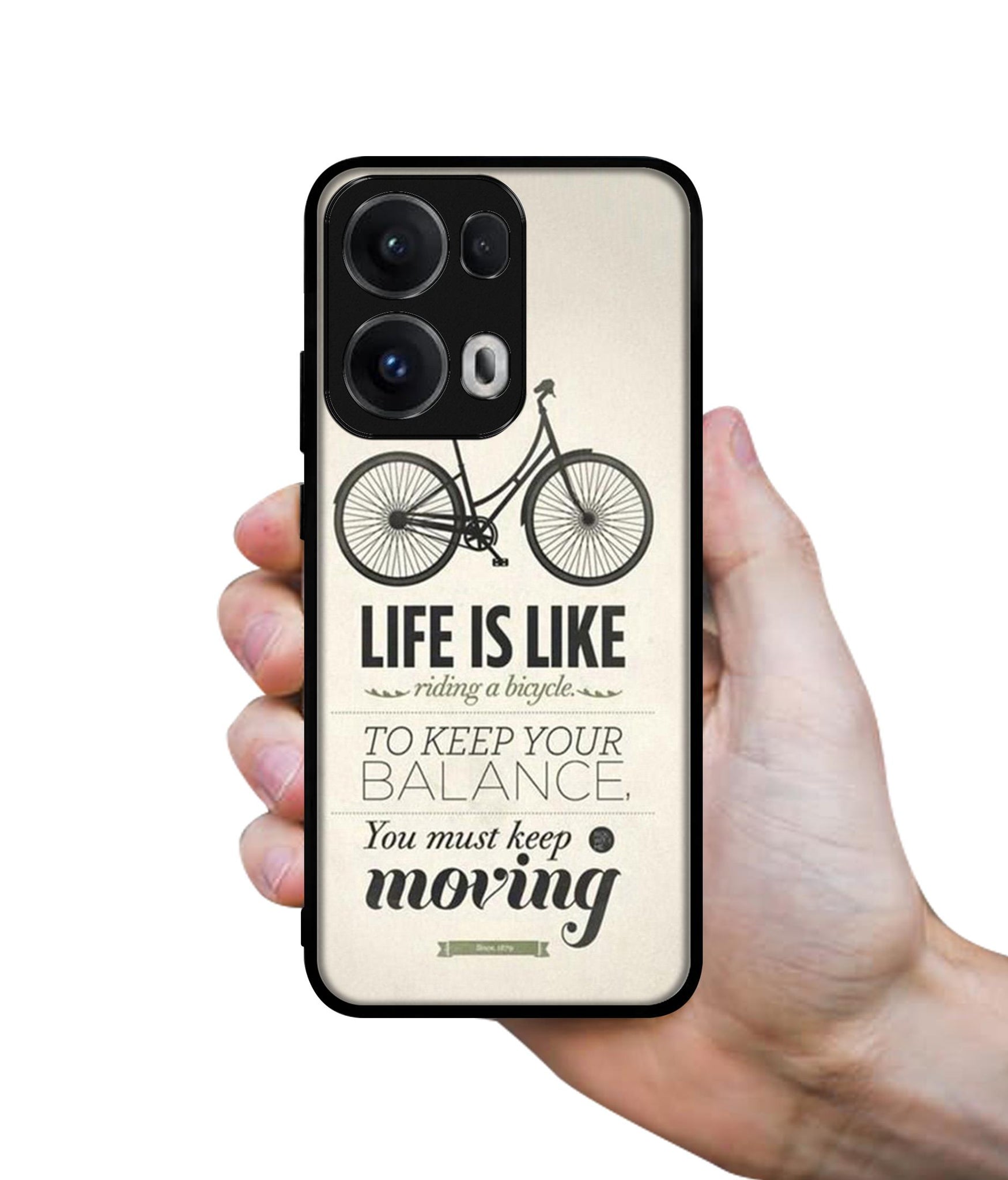 Life is Like Moving Designer 2D Printed Back Case Cover for Oppo Reno13 Pro 5G