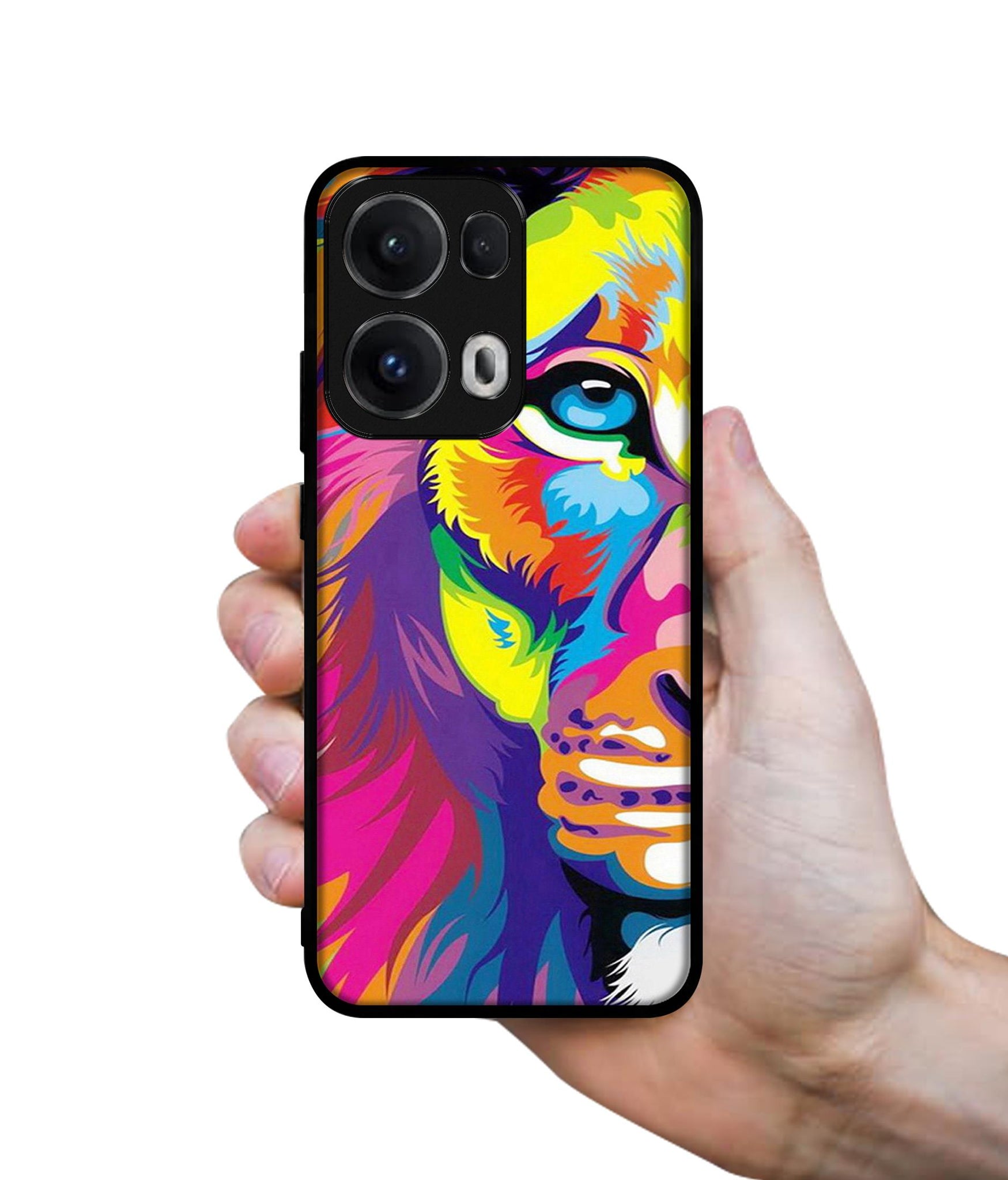 Lion Designer 2D Printed Back Case Cover for Oppo Reno13 Pro 5G