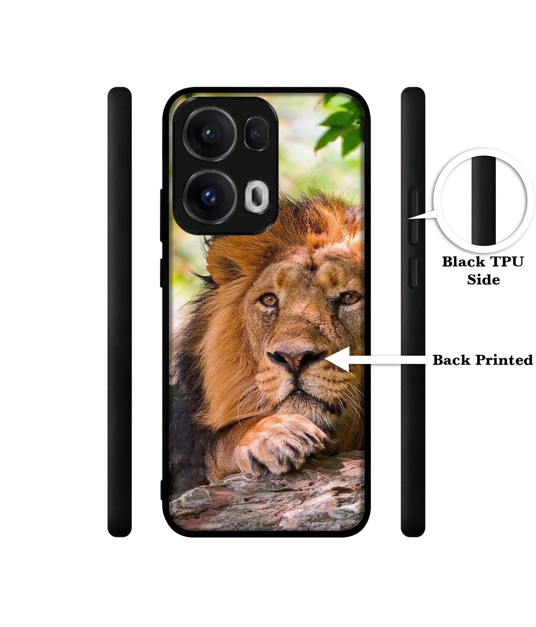 Tiger Pattern Print Designer 2D Printed Back Case Cover for Oppo Reno13 Pro 5G